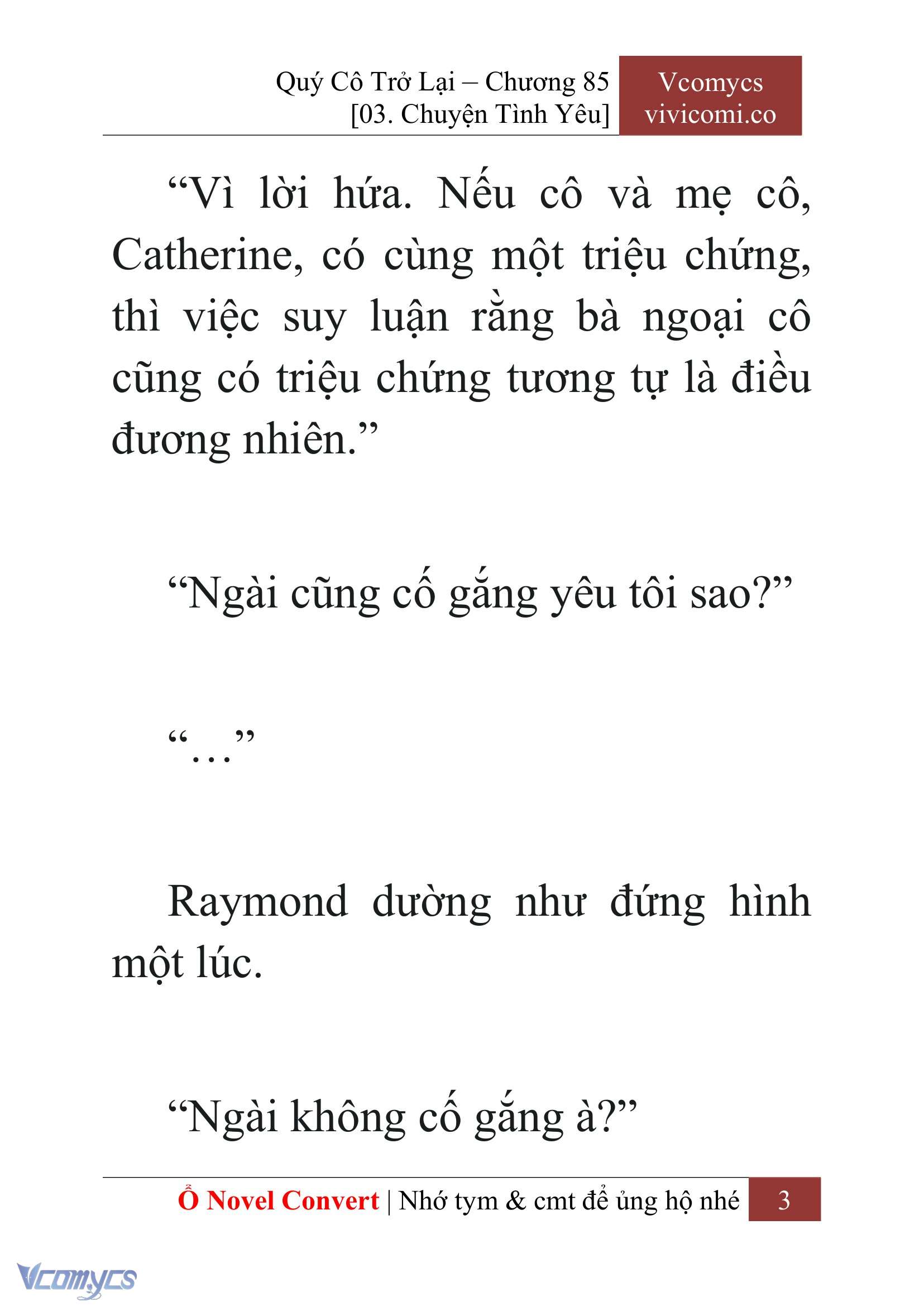 [Novel] Quý Cô Trở Lại Chap 85 - Trang 2