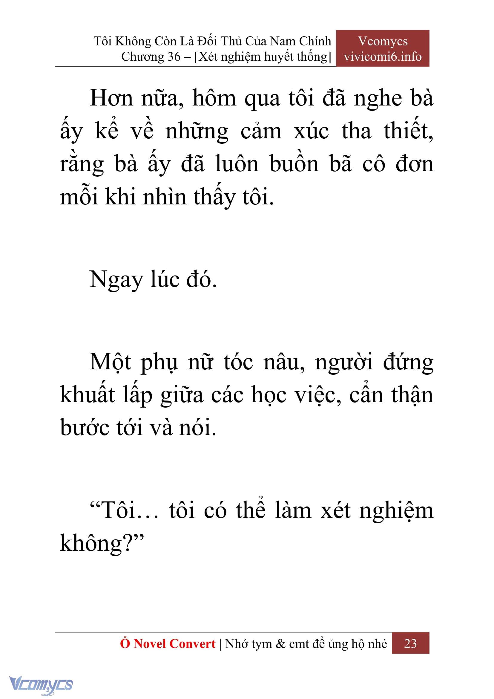 [Novel] Tôi Không Còn Là Đối Thủ Của Nam Chính Chap 36 - Trang 2