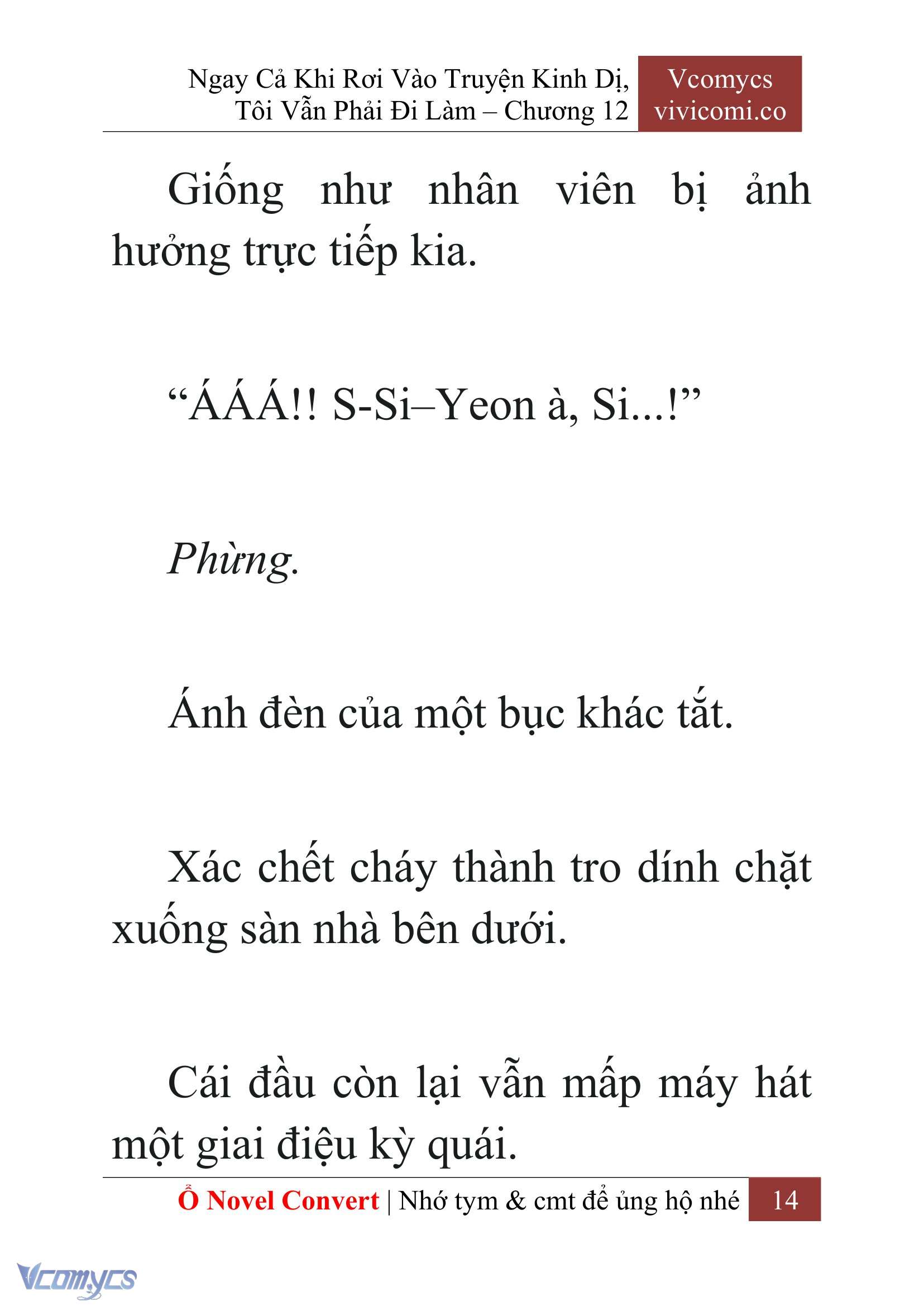 [Novel] Ngay Cả Khi Rơi Vào Truyện Kinh Dị, Tôi Vẫn Phải Đi Làm Chap 12 - Trang 2