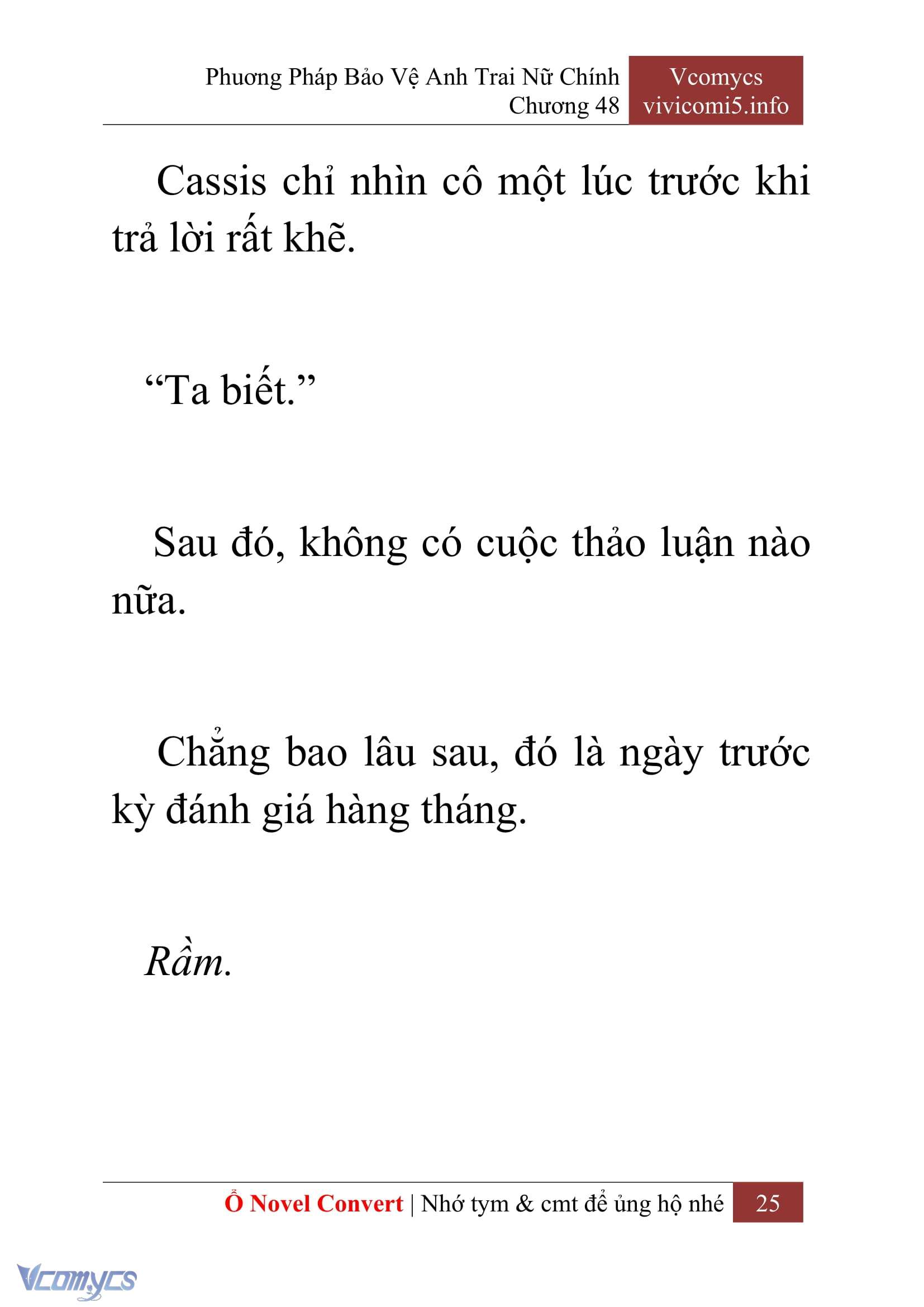 [Novel] Phương Pháp Bảo Vệ Anh Trai Nữ Chính Chap 48 - Trang 2
