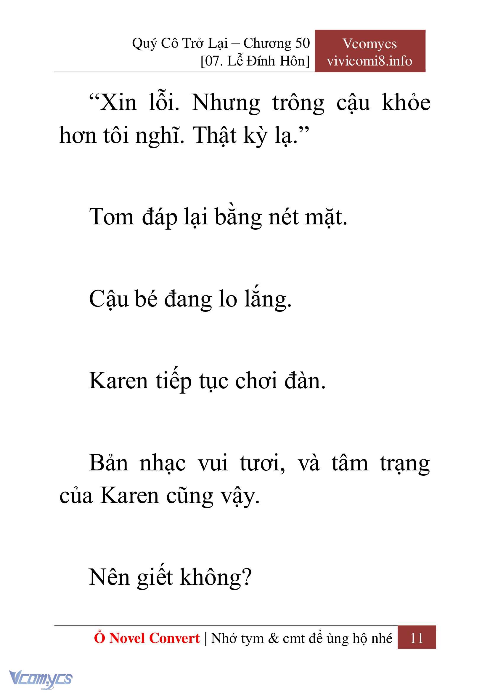 [Novel] Quý Cô Trở Lại Chap 50 - Trang 2