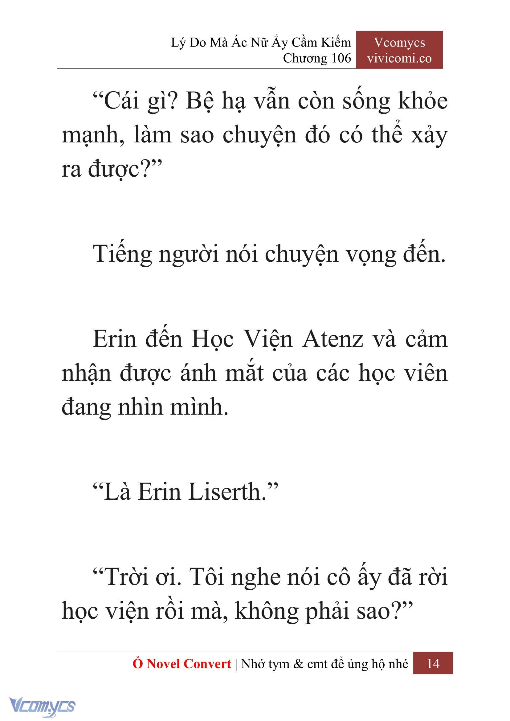 [Novel] Lý Do Mà Ác Nữ Ấy Cầm Kiếm Chap 106 - Next Chap 107