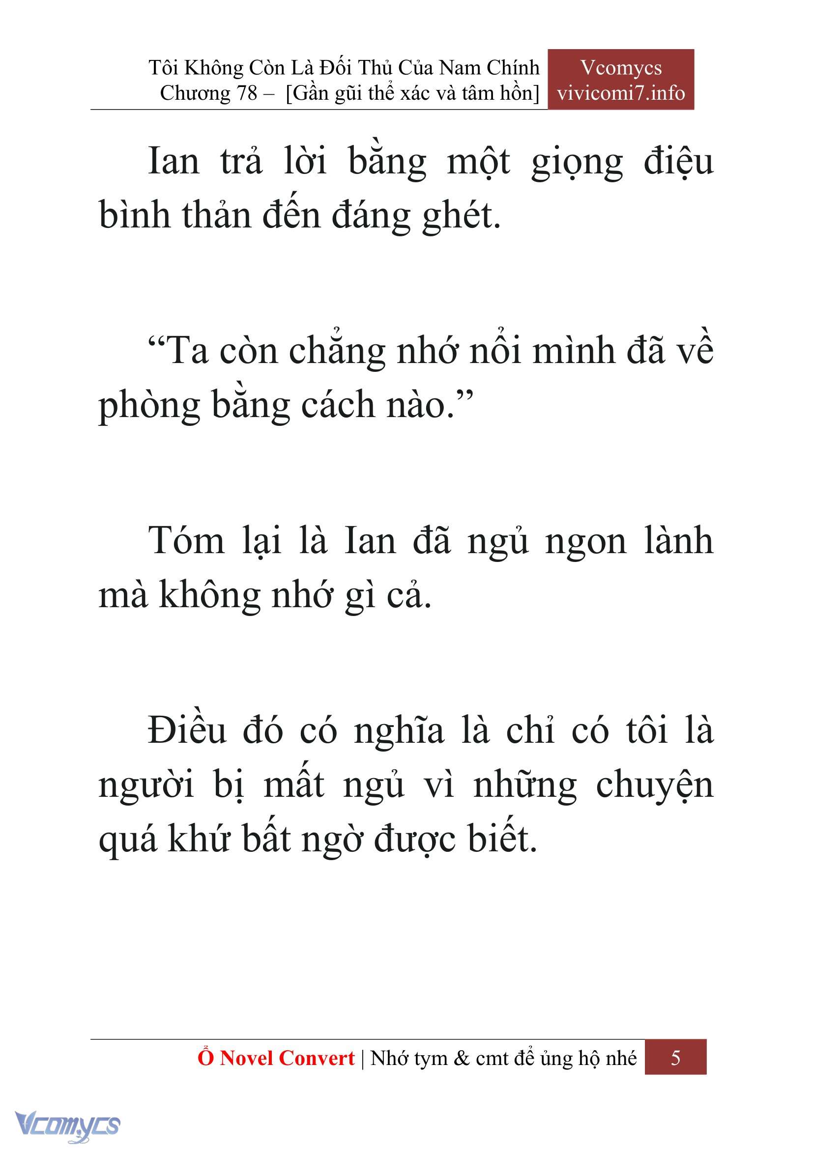 [Novel] Tôi Không Còn Là Đối Thủ Của Nam Chính Chap 78 - Next 