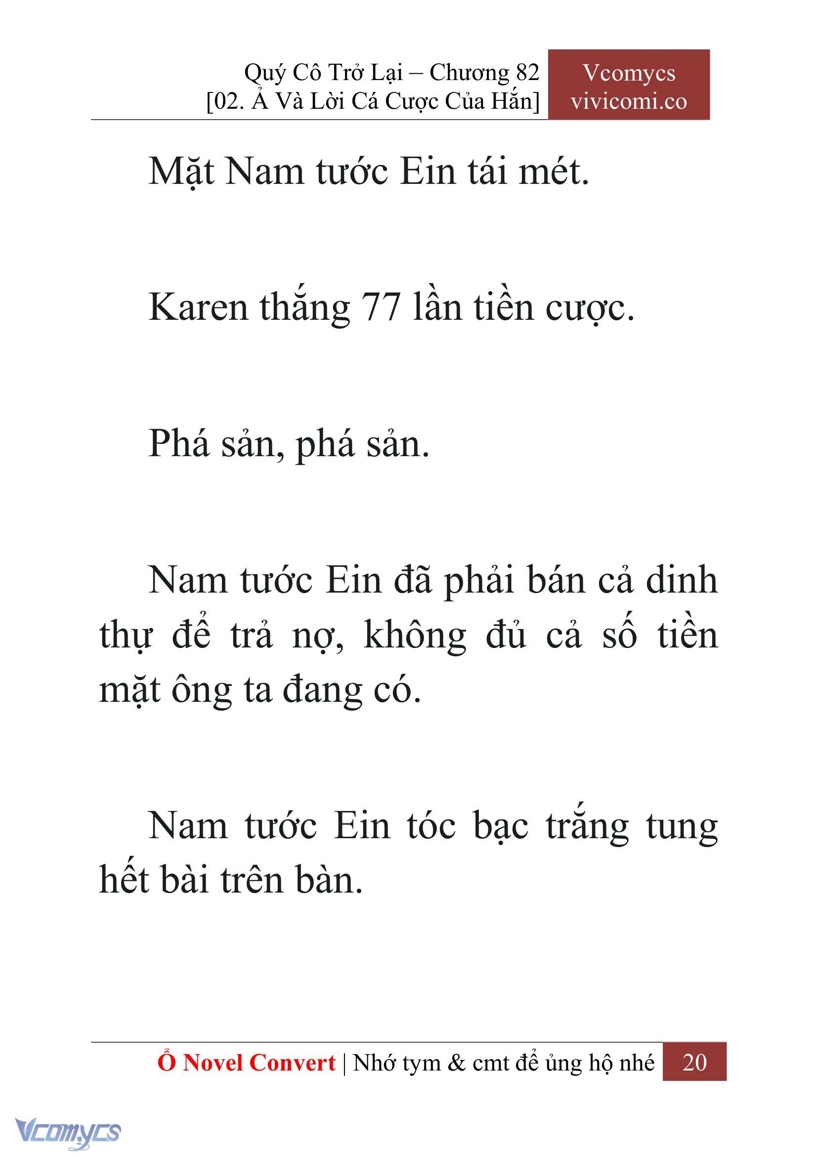 [Novel] Quý Cô Trở Lại Chap 82 - Trang 2