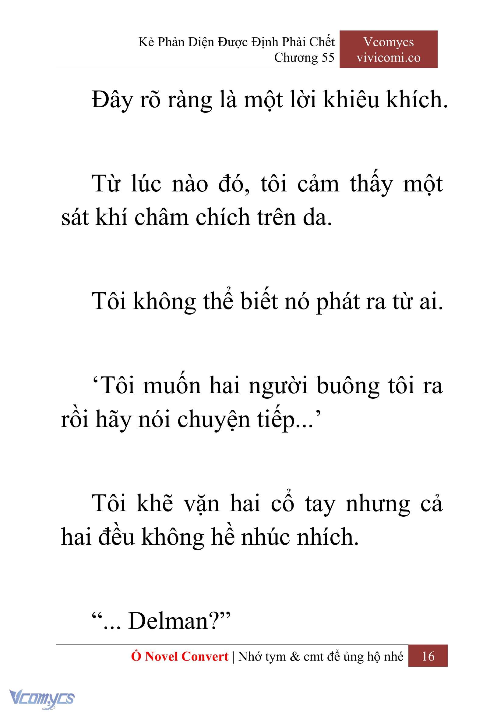 [Novel] Kẻ Phản Diện Được Định Phải Chết Chap 55 - Trang 2