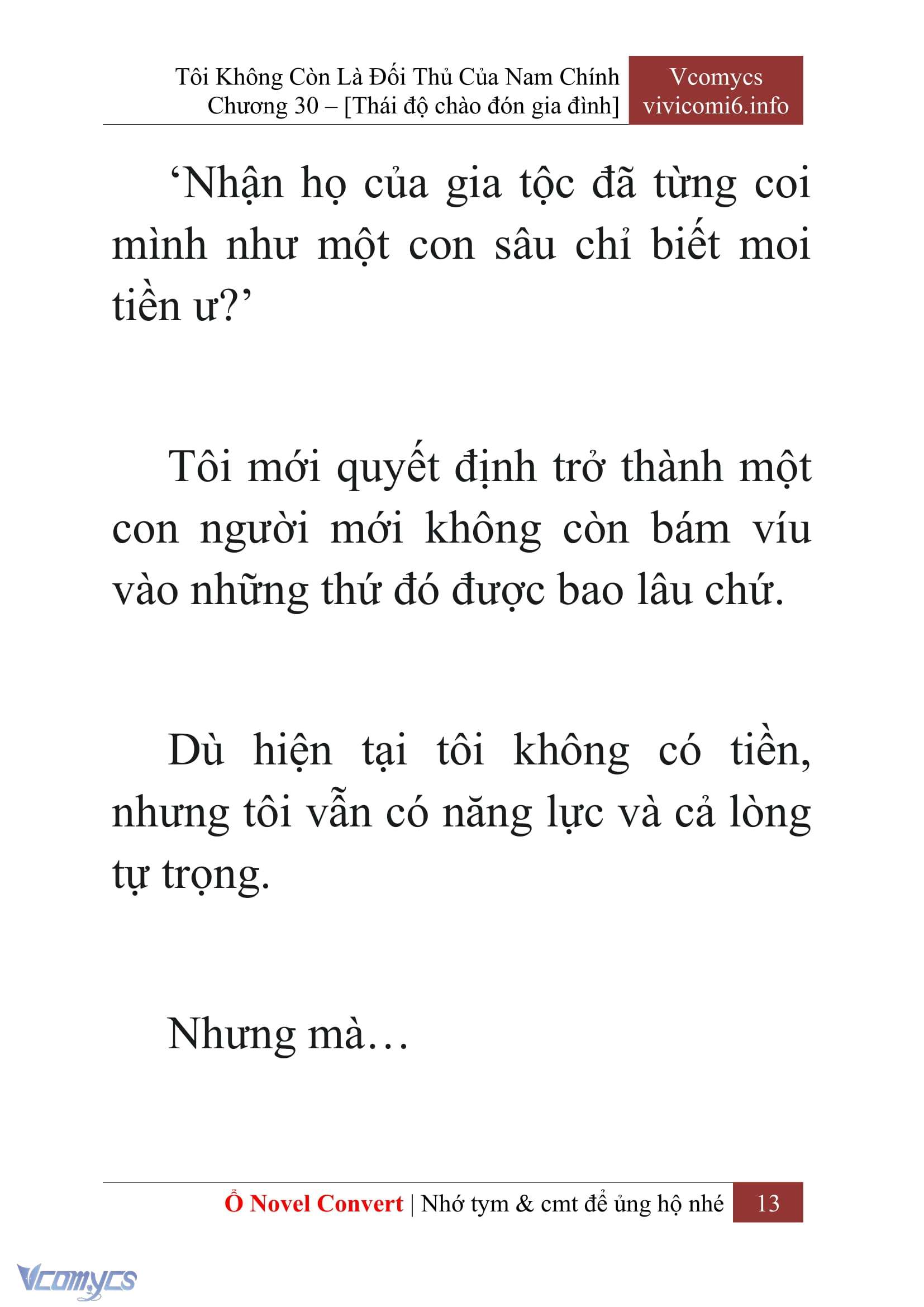 [Novel] Tôi Không Còn Là Đối Thủ Của Nam Chính Chap 30 - Trang 2