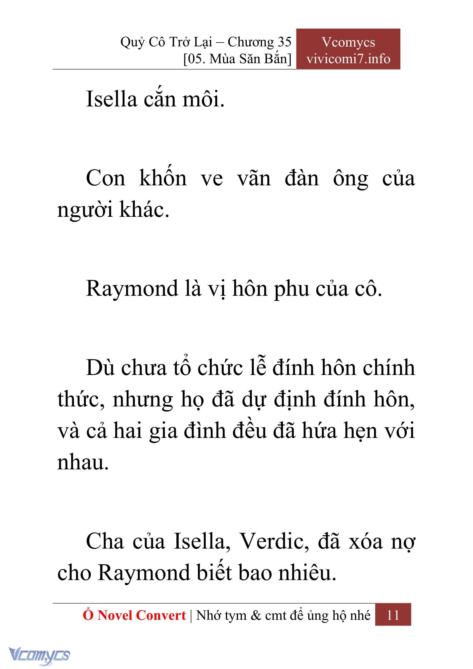 [Novel] Quý Cô Trở Lại Chap 35 - Trang 2