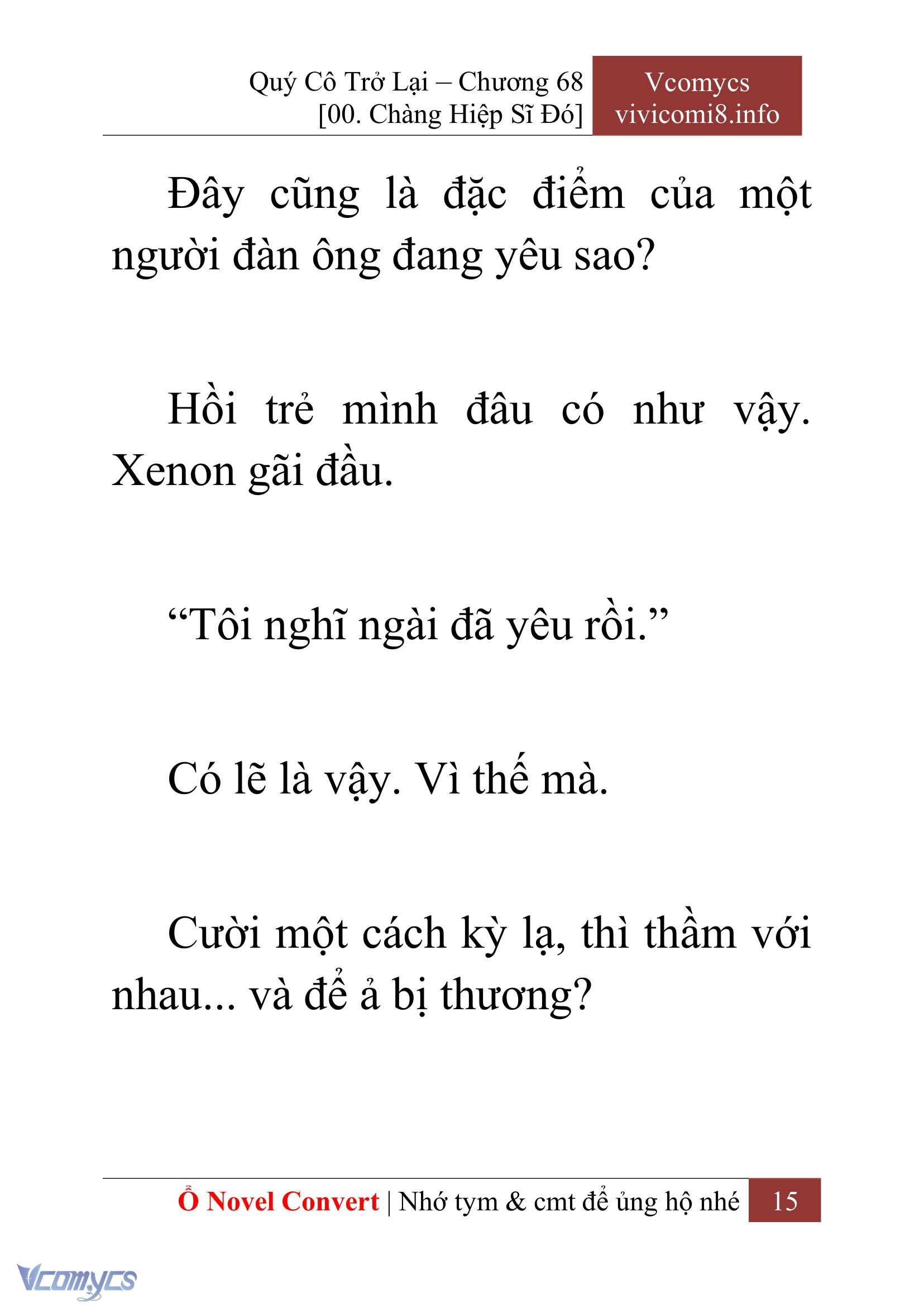 [Novel] Quý Cô Trở Lại Chap 68 - Trang 2
