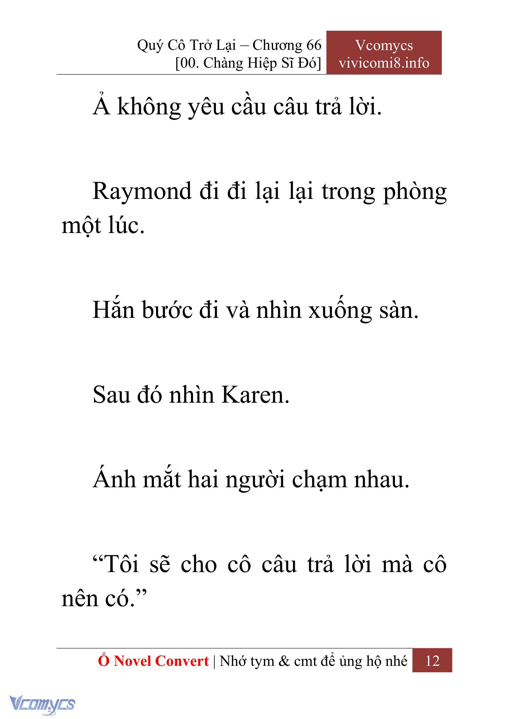 [Novel] Quý Cô Trở Lại Chap 66 - Trang 2