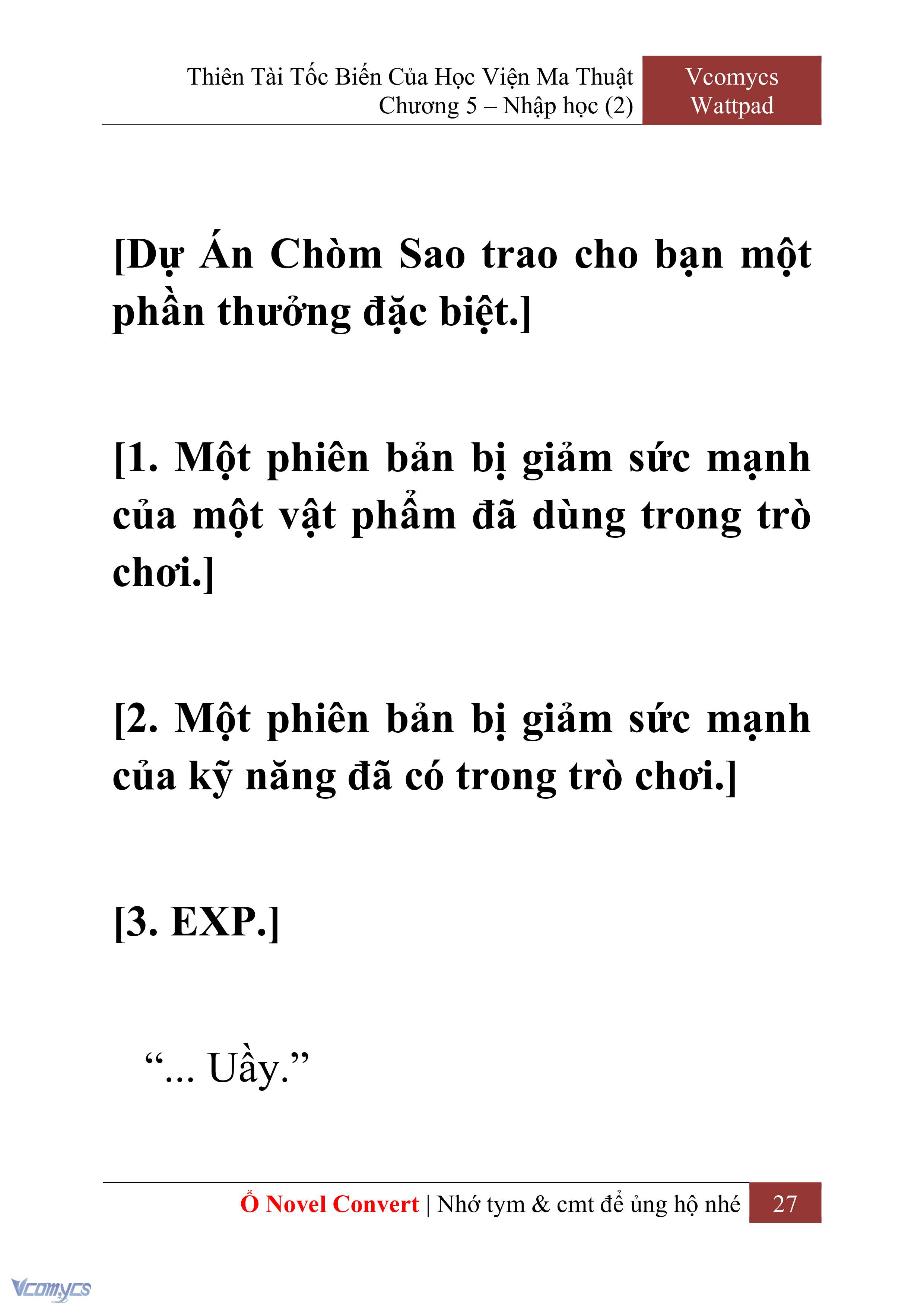 [Novel] Thiên Tài Tốc Biến Của Học Viện Ma Thuật Chap 5 - Trang 2