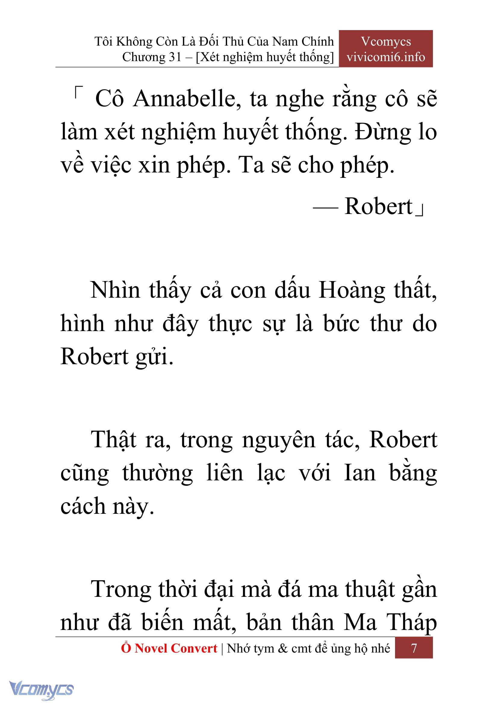 [Novel] Tôi Không Còn Là Đối Thủ Của Nam Chính Chap 31 - Trang 2