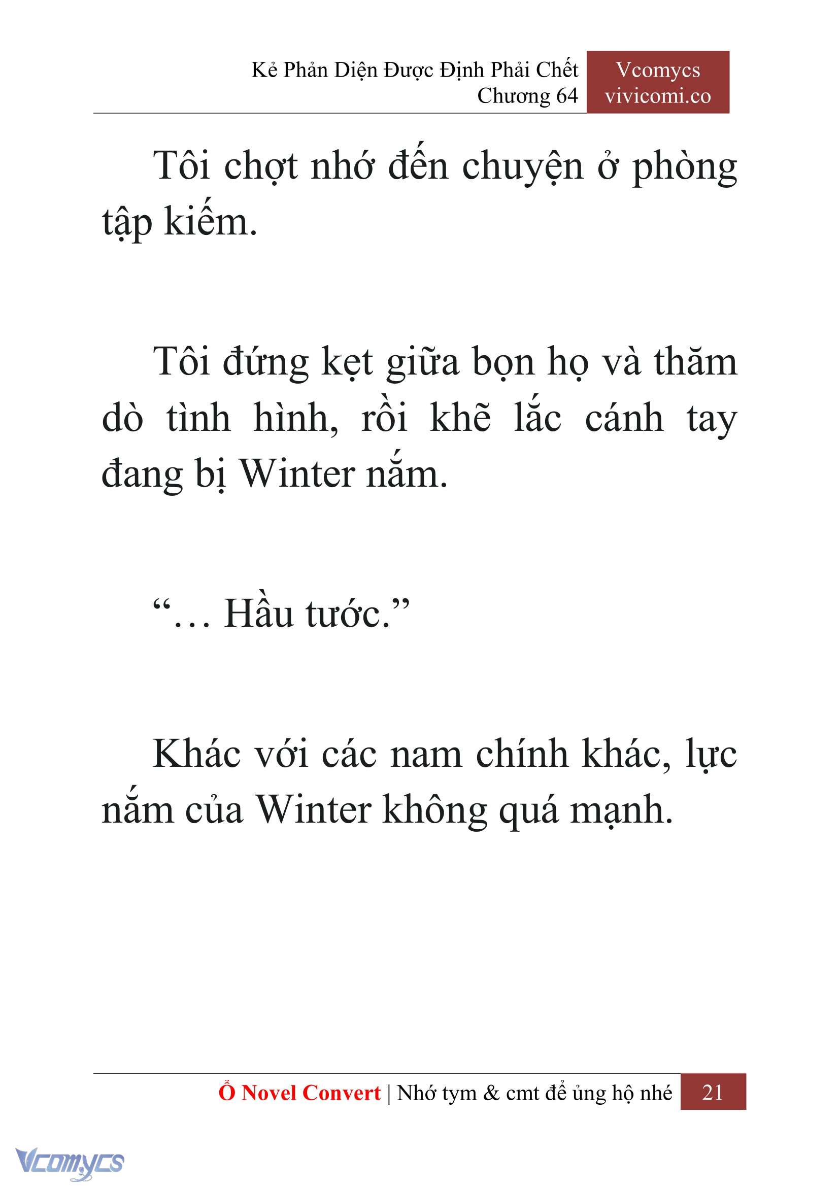 [Novel] Kẻ Phản Diện Được Định Phải Chết Chap 64 - Next 