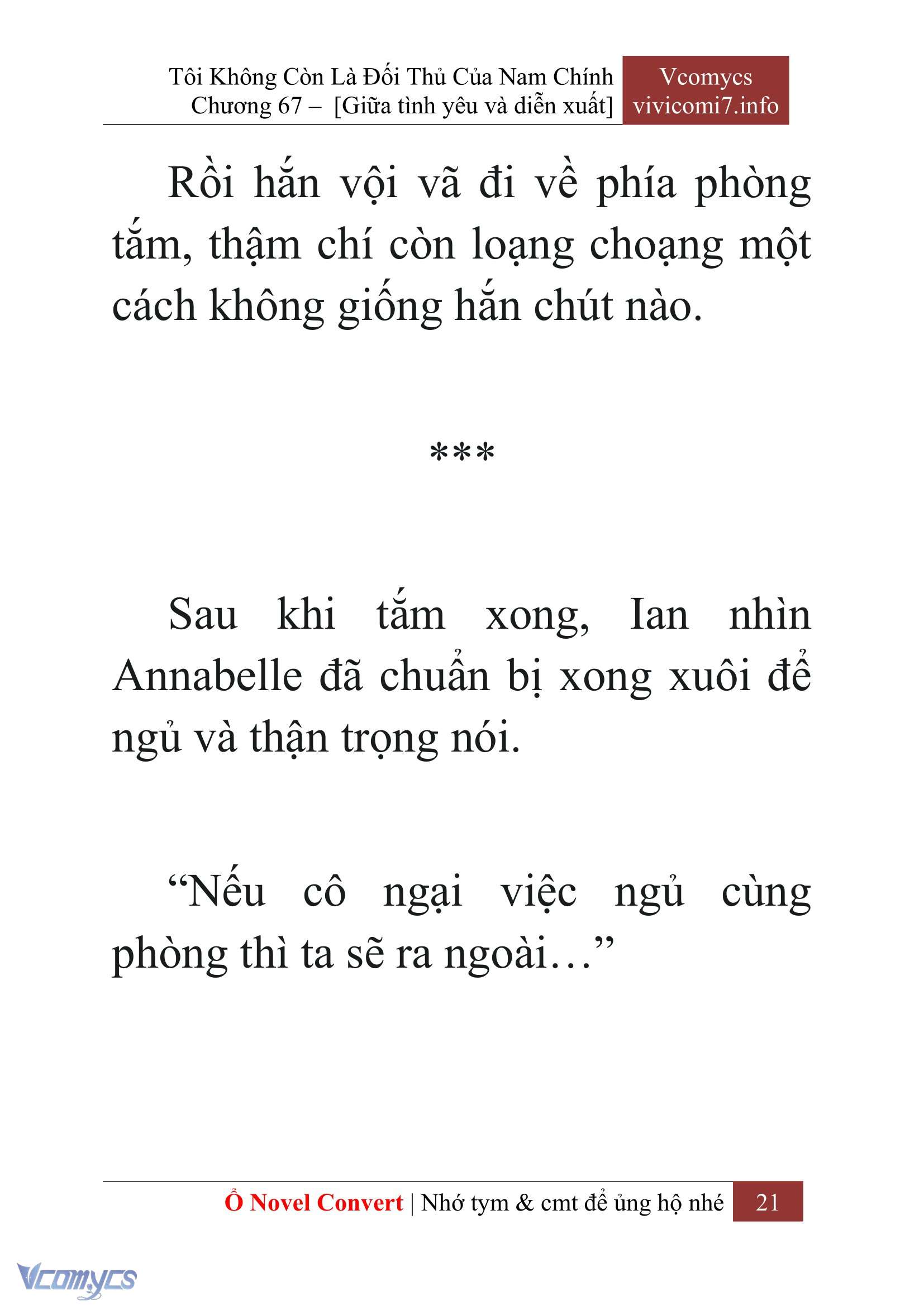 [Novel] Tôi Không Còn Là Đối Thủ Của Nam Chính Chap 67 - Trang 2