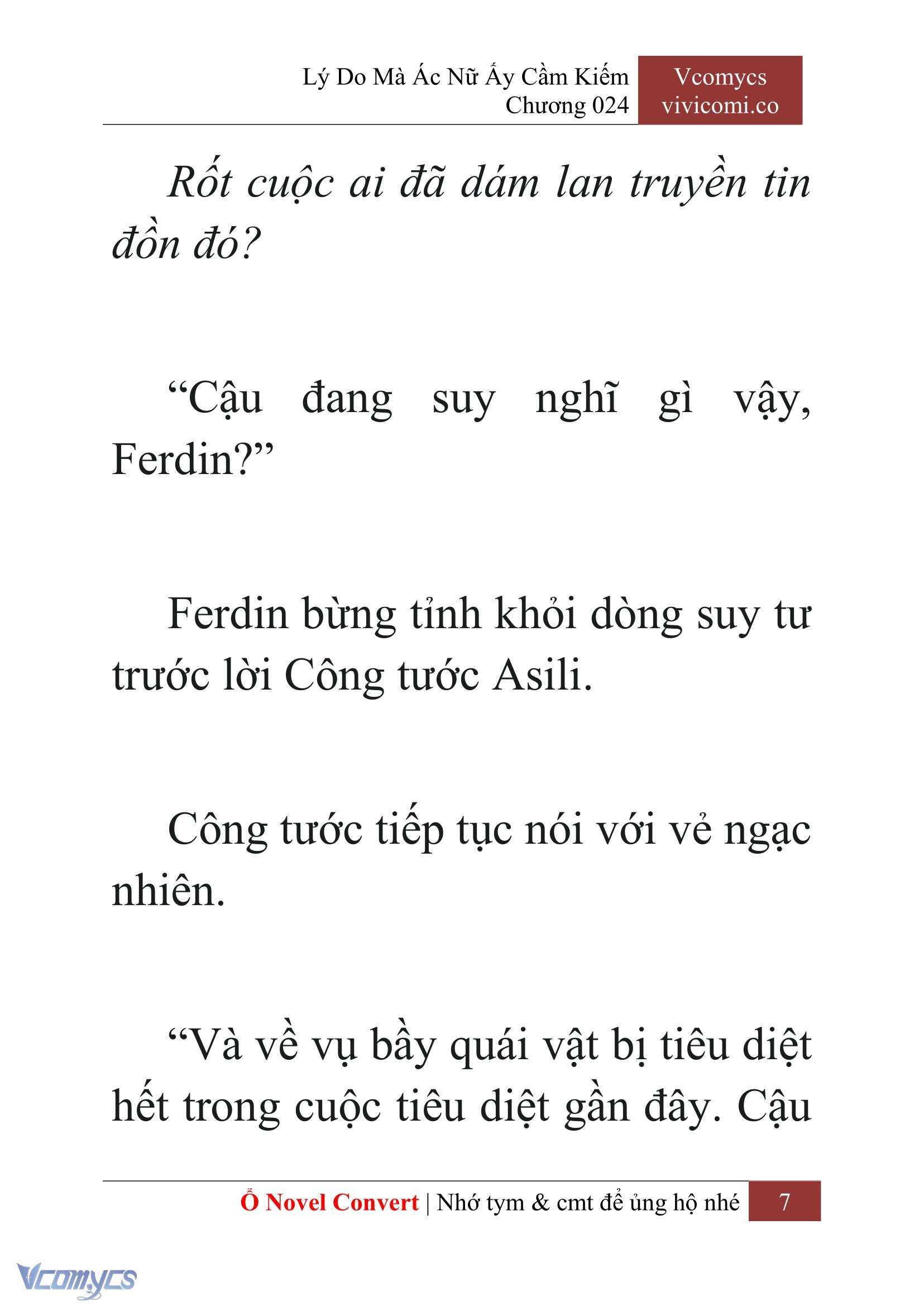 [Novel] Lý Do Mà Ác Nữ Ấy Cầm Kiếm Chap 24 - Trang 2