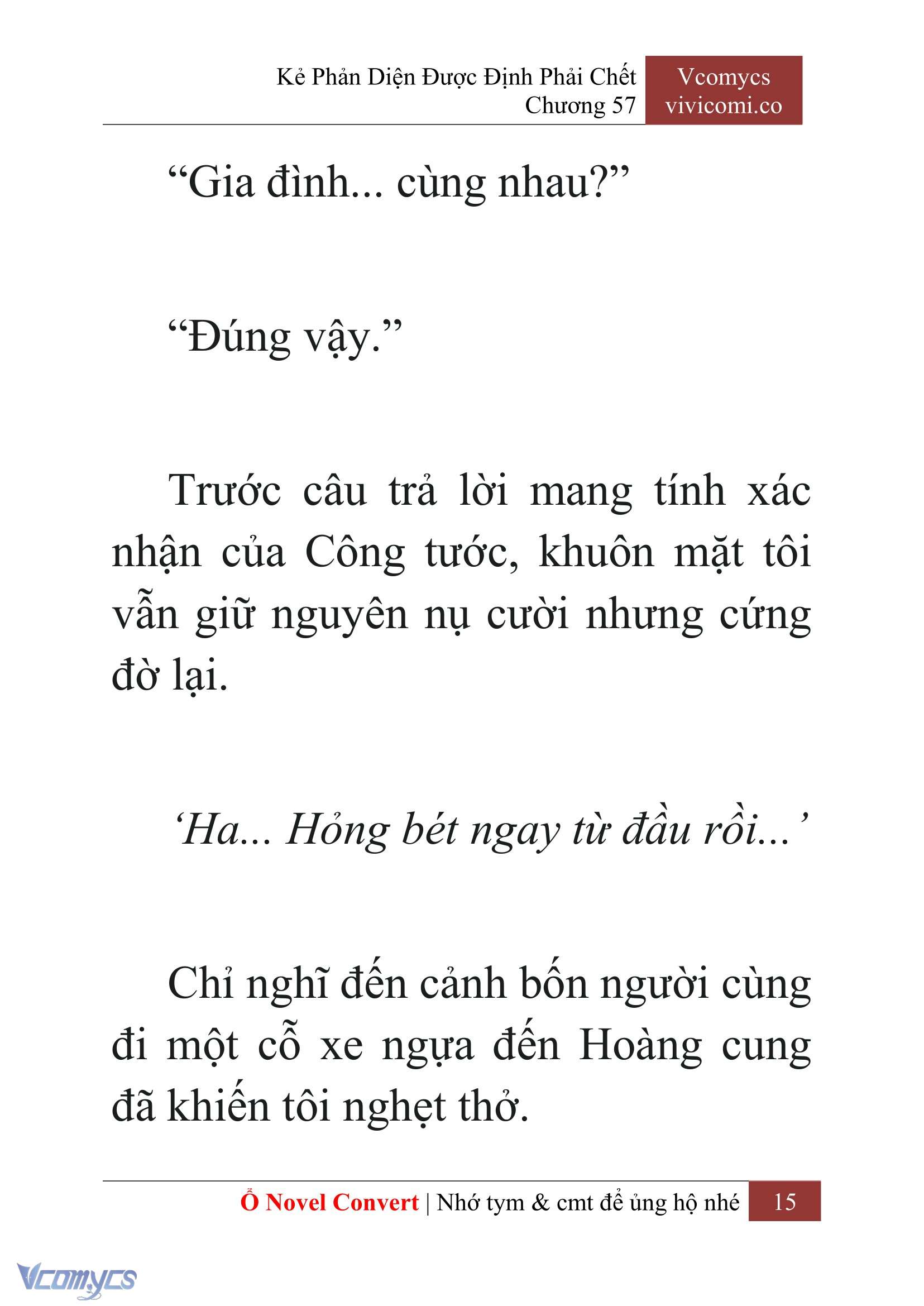 [Novel] Kẻ Phản Diện Được Định Phải Chết Chap 57 - Next Chap 58