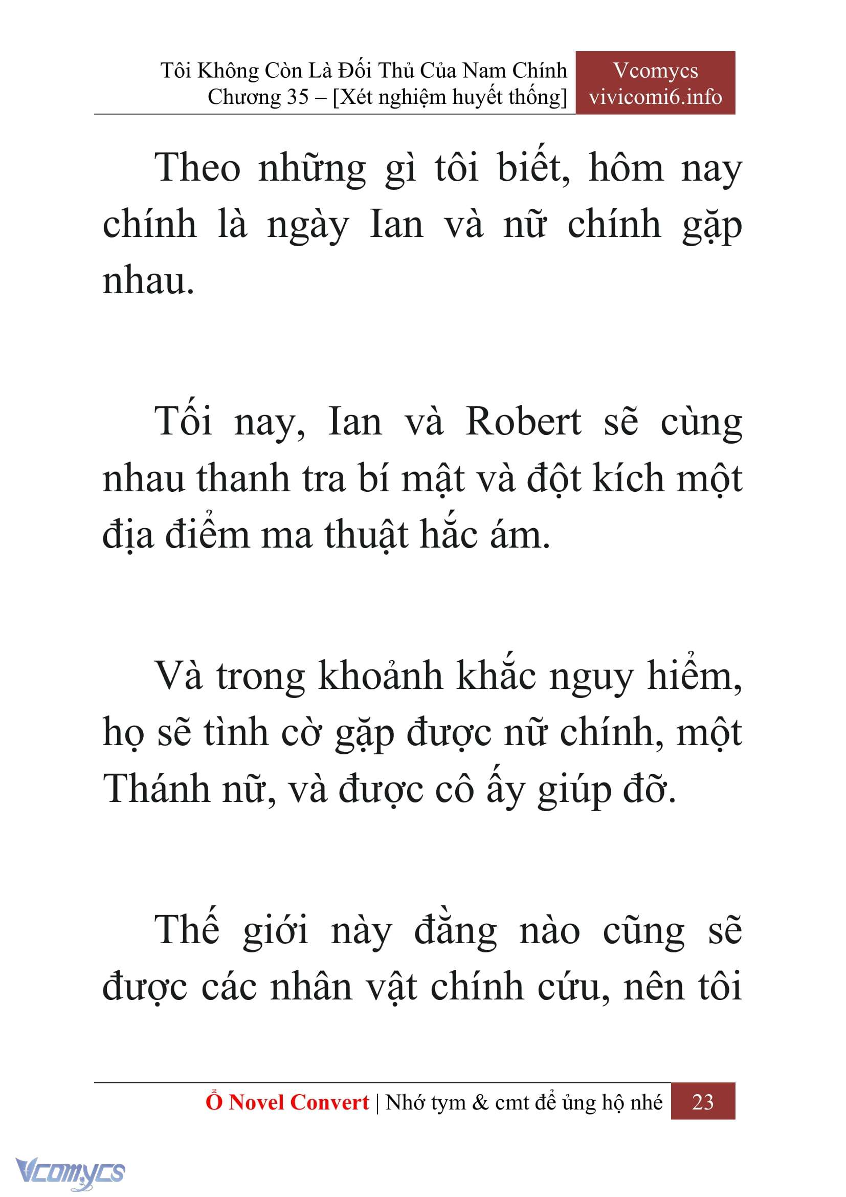 [Novel] Tôi Không Còn Là Đối Thủ Của Nam Chính Chap 35 - Trang 2