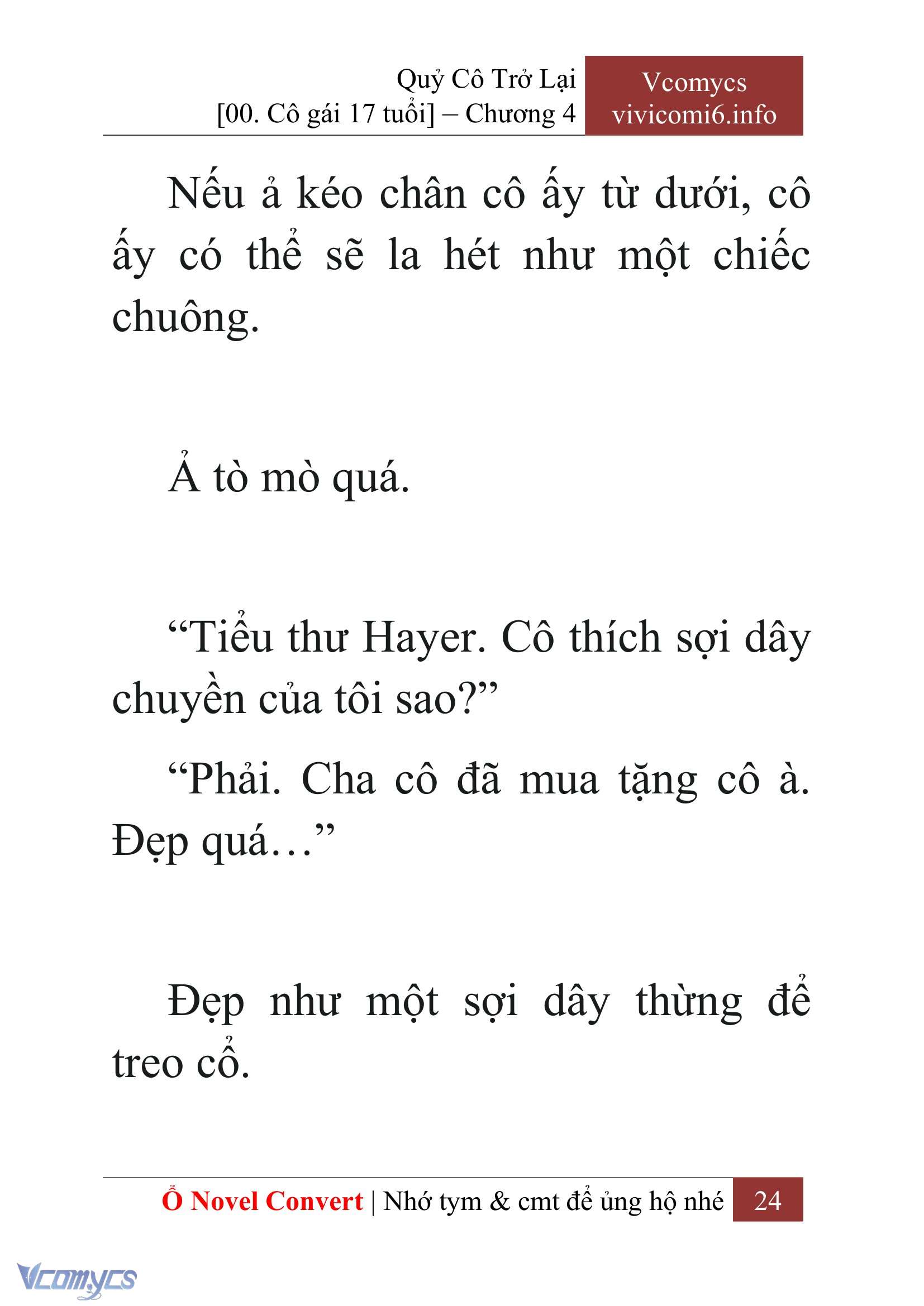 [Novel] Quý Cô Trở Lại Chap 4 - Trang 2
