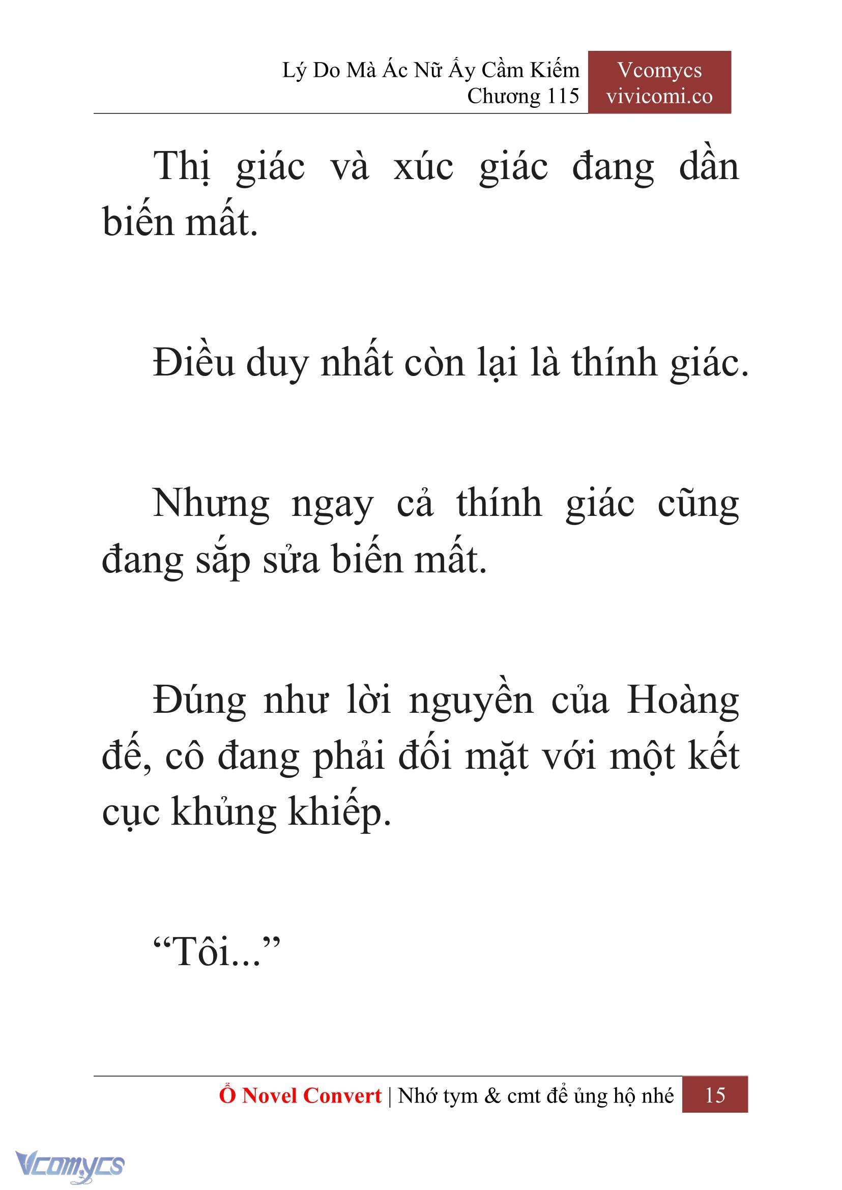 [Novel] Lý Do Mà Ác Nữ Ấy Cầm Kiếm Chap 115 - Next 