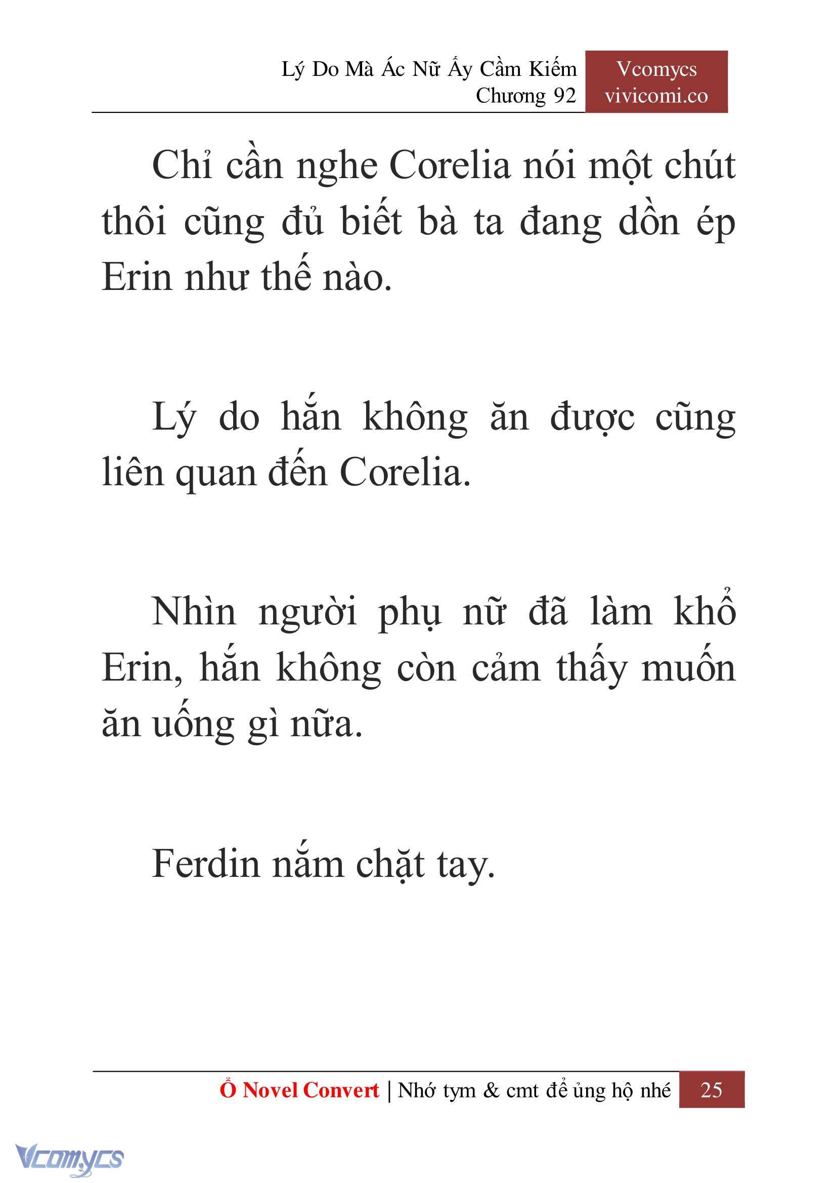 [Novel] Lý Do Mà Ác Nữ Ấy Cầm Kiếm Chap 92 - Trang 2