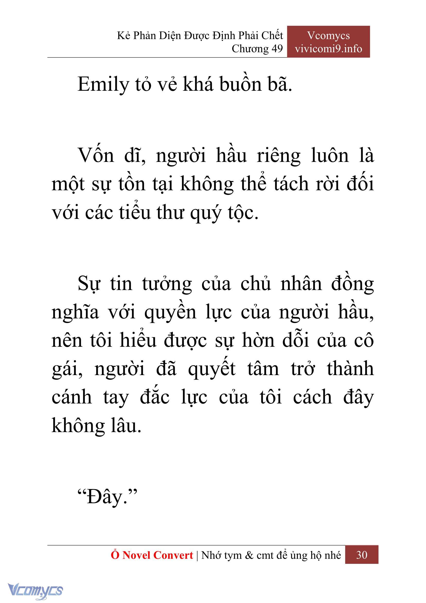 [Novel] Kẻ Phản Diện Được Định Phải Chết Chap 49 - Trang 2