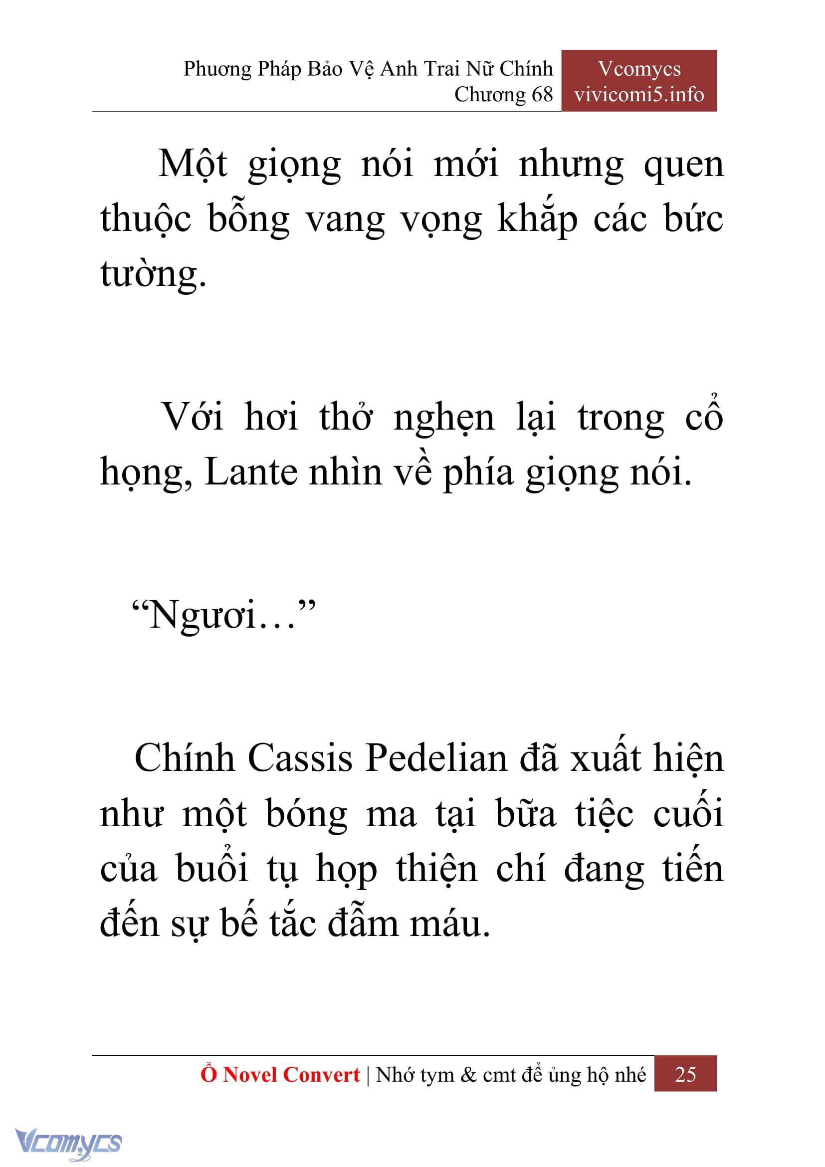 [Novel] Phương Pháp Bảo Vệ Anh Trai Nữ Chính Chap 68 - Trang 2