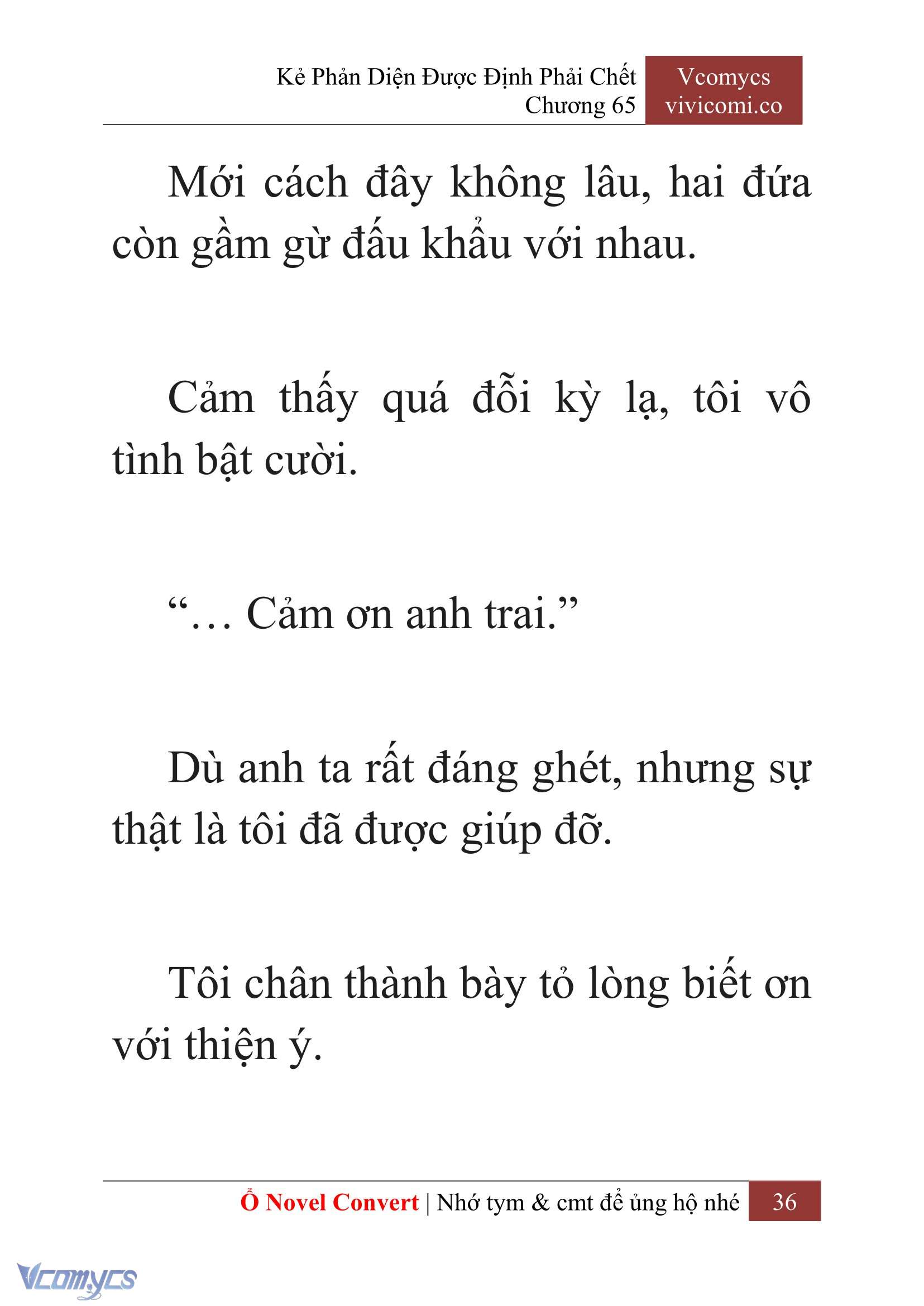 [Novel] Kẻ Phản Diện Được Định Phải Chết Chap 65 - Trang 2