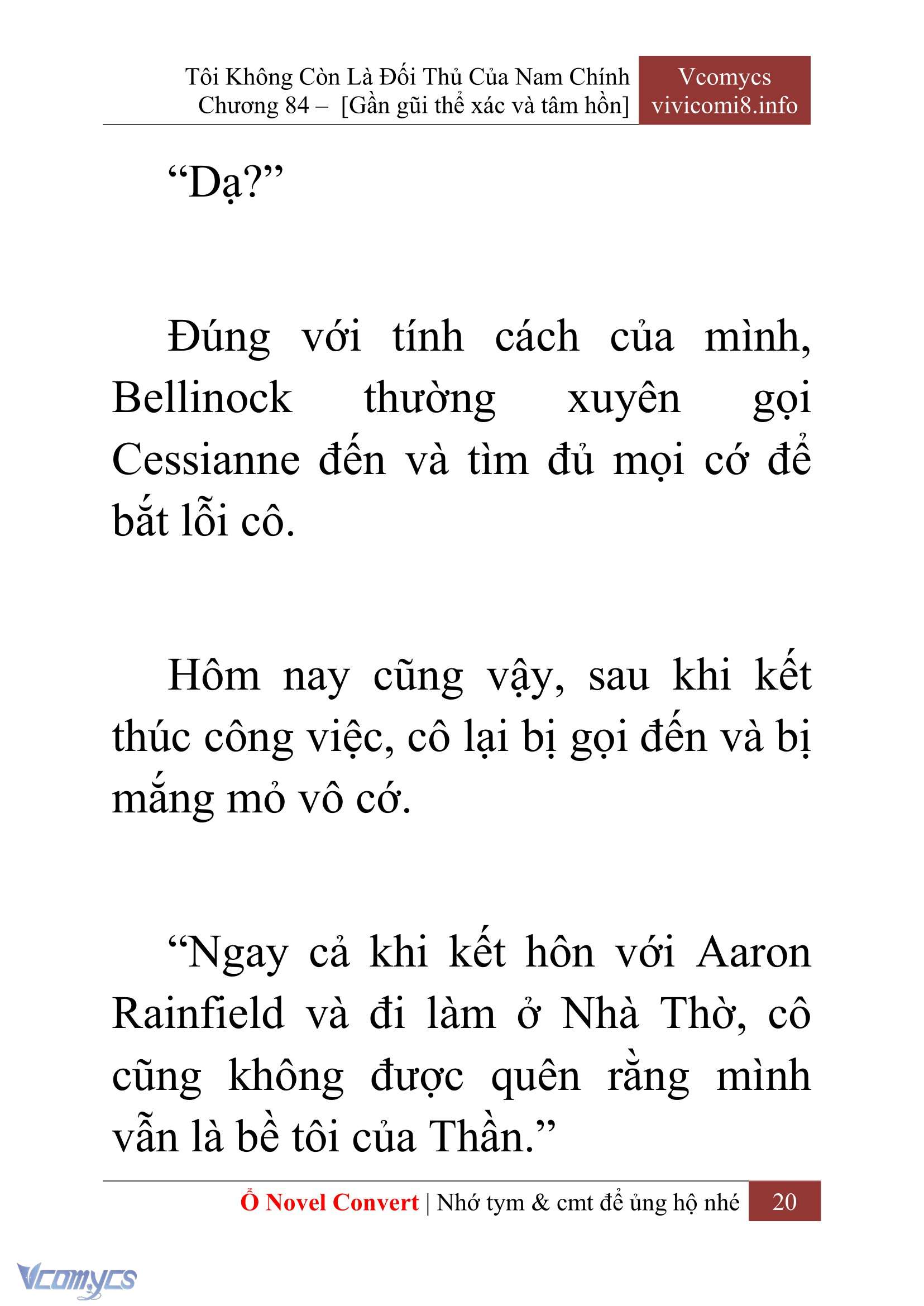 [Novel] Tôi Không Còn Là Đối Thủ Của Nam Chính Chap 84 - Trang 2
