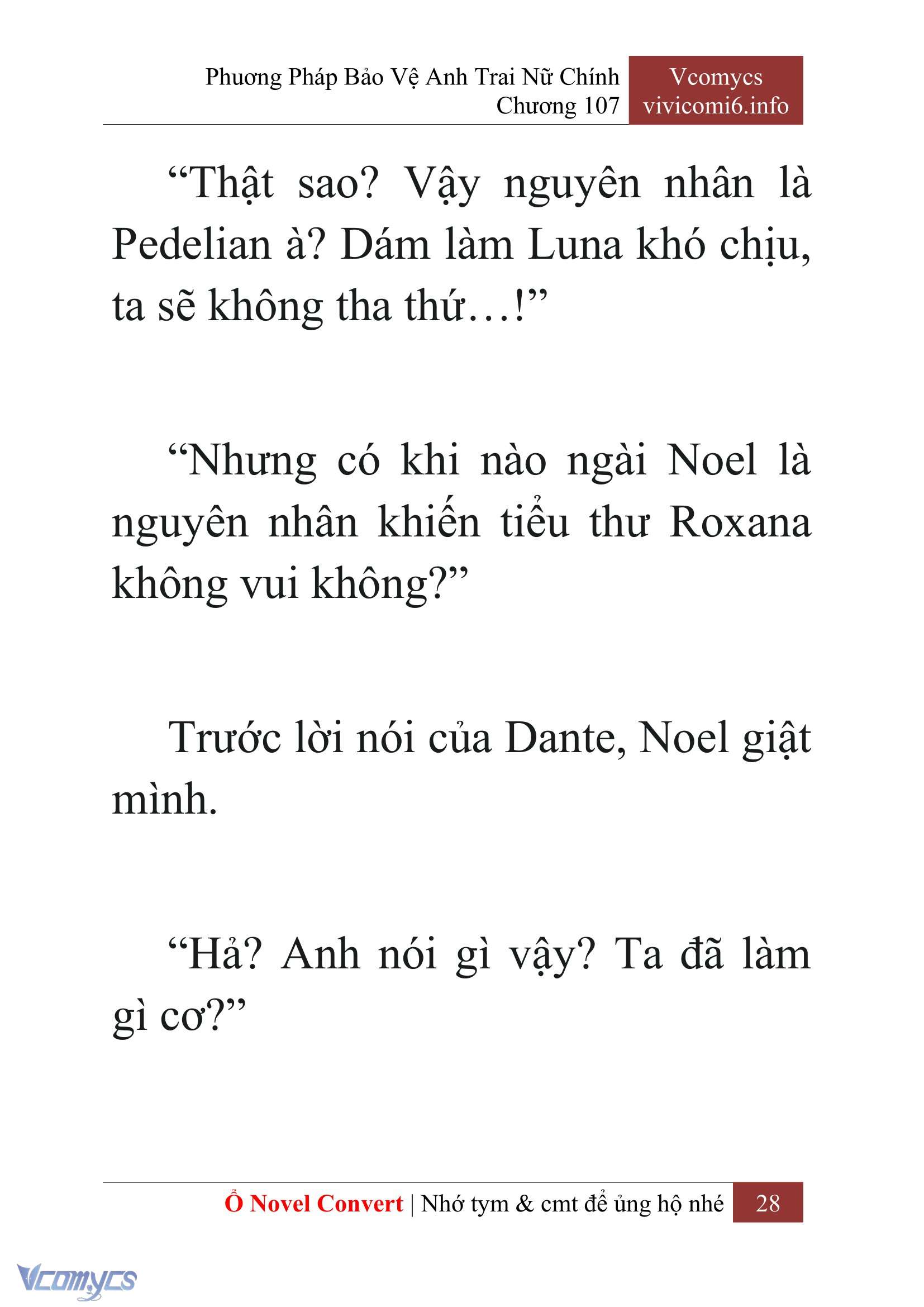 [Novel] Phương Pháp Bảo Vệ Anh Trai Nữ Chính Chap 107 - Trang 2