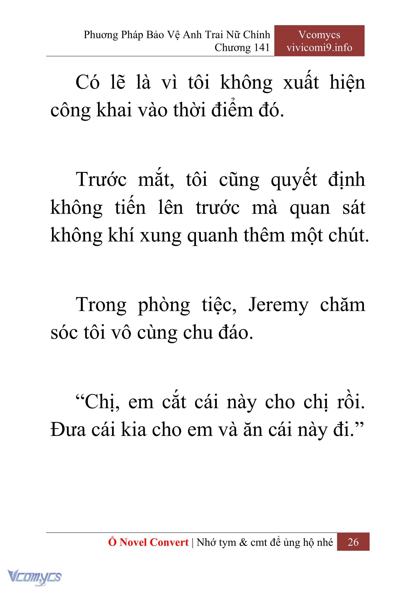 [Novel] Phương Pháp Bảo Vệ Anh Trai Nữ Chính Chap 141 - Trang 2