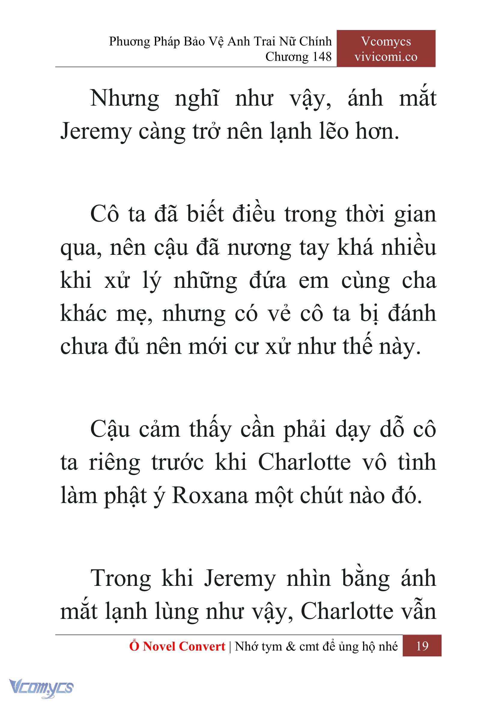 [Novel] Phương Pháp Bảo Vệ Anh Trai Nữ Chính Chap 148 - Next Chap 149