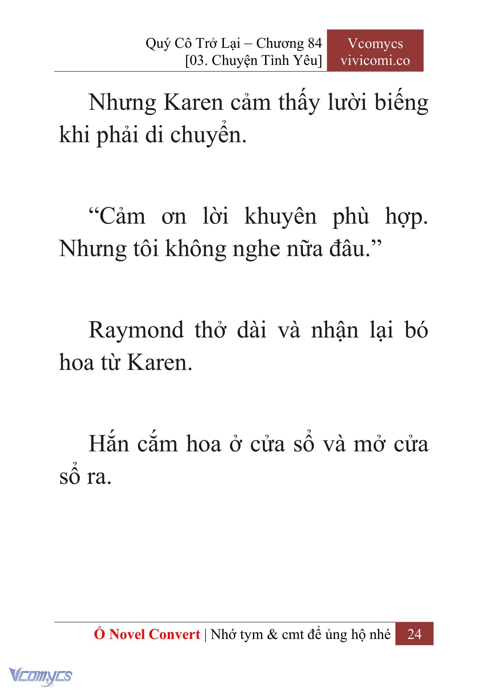[Novel] Quý Cô Trở Lại Chap 84 - Trang 2