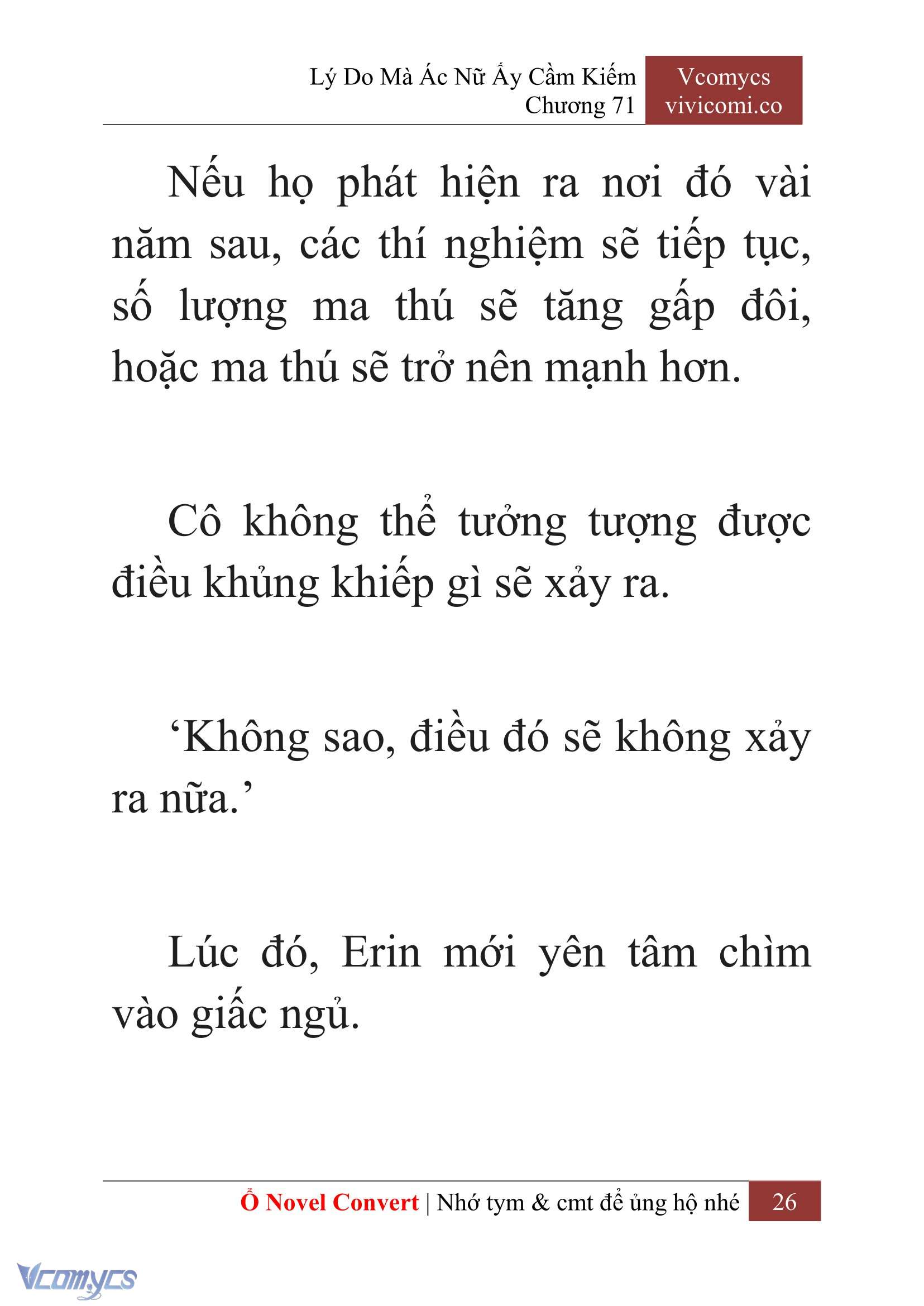 [Novel] Lý Do Mà Ác Nữ Ấy Cầm Kiếm Chap 71 - Trang 2