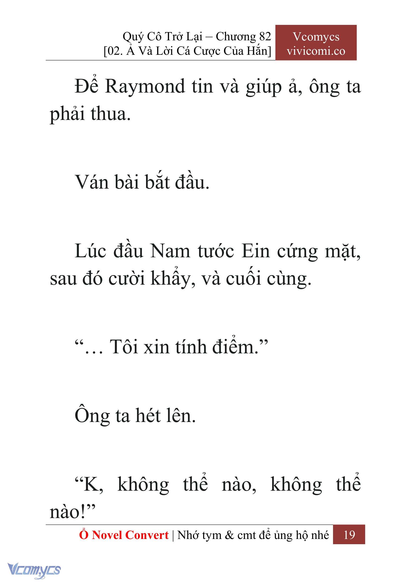 [Novel] Quý Cô Trở Lại Chap 82 - Trang 2
