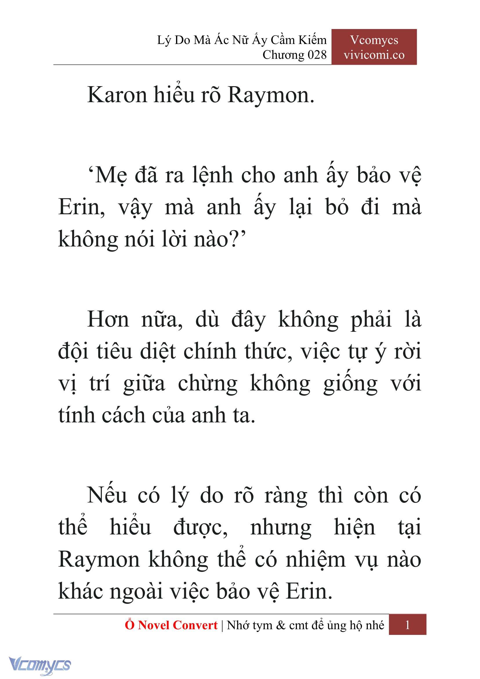 [Novel] Lý Do Mà Ác Nữ Ấy Cầm Kiếm Chap 28 - Trang 2