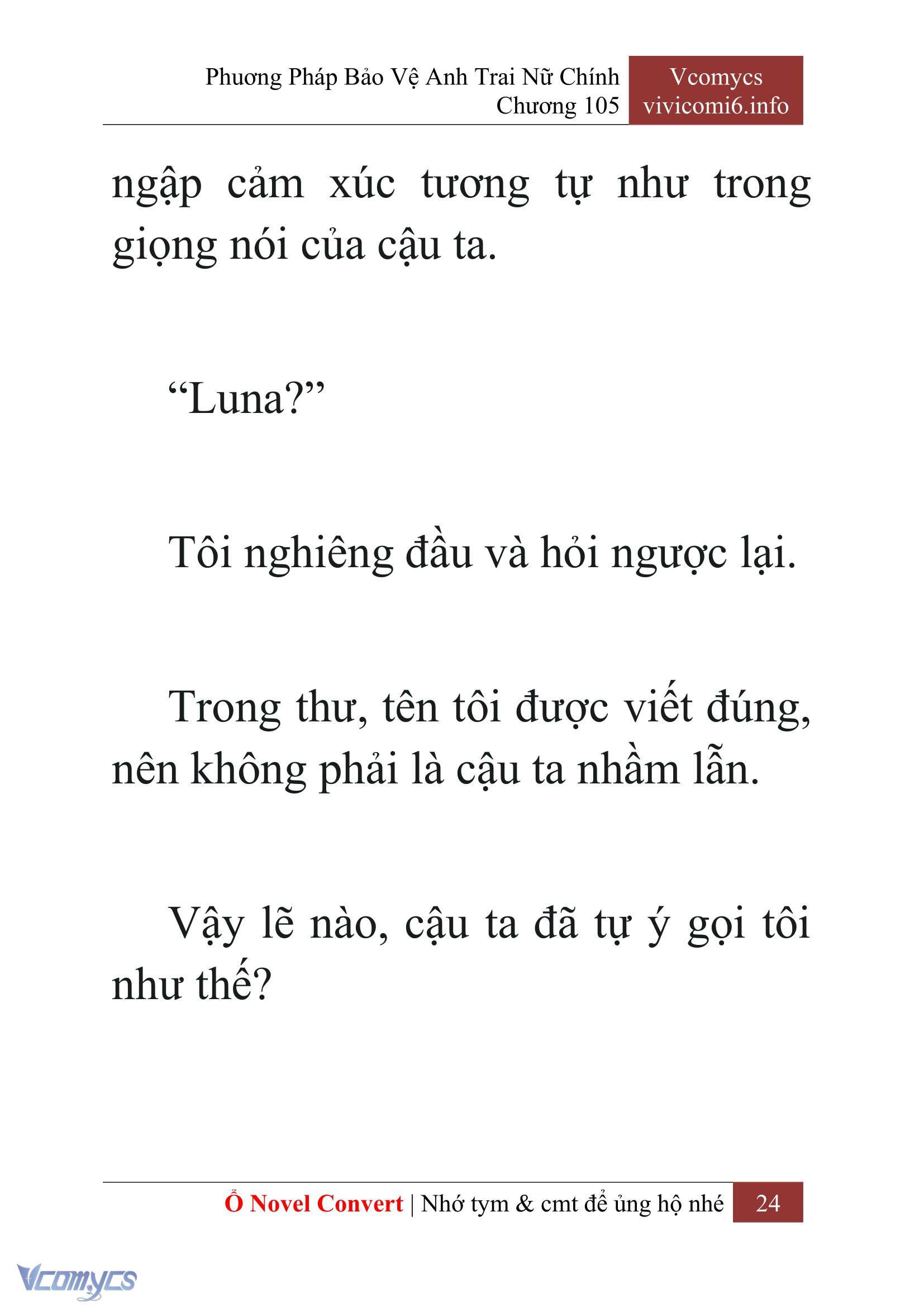 [Novel] Phương Pháp Bảo Vệ Anh Trai Nữ Chính Chap 105 - Trang 2