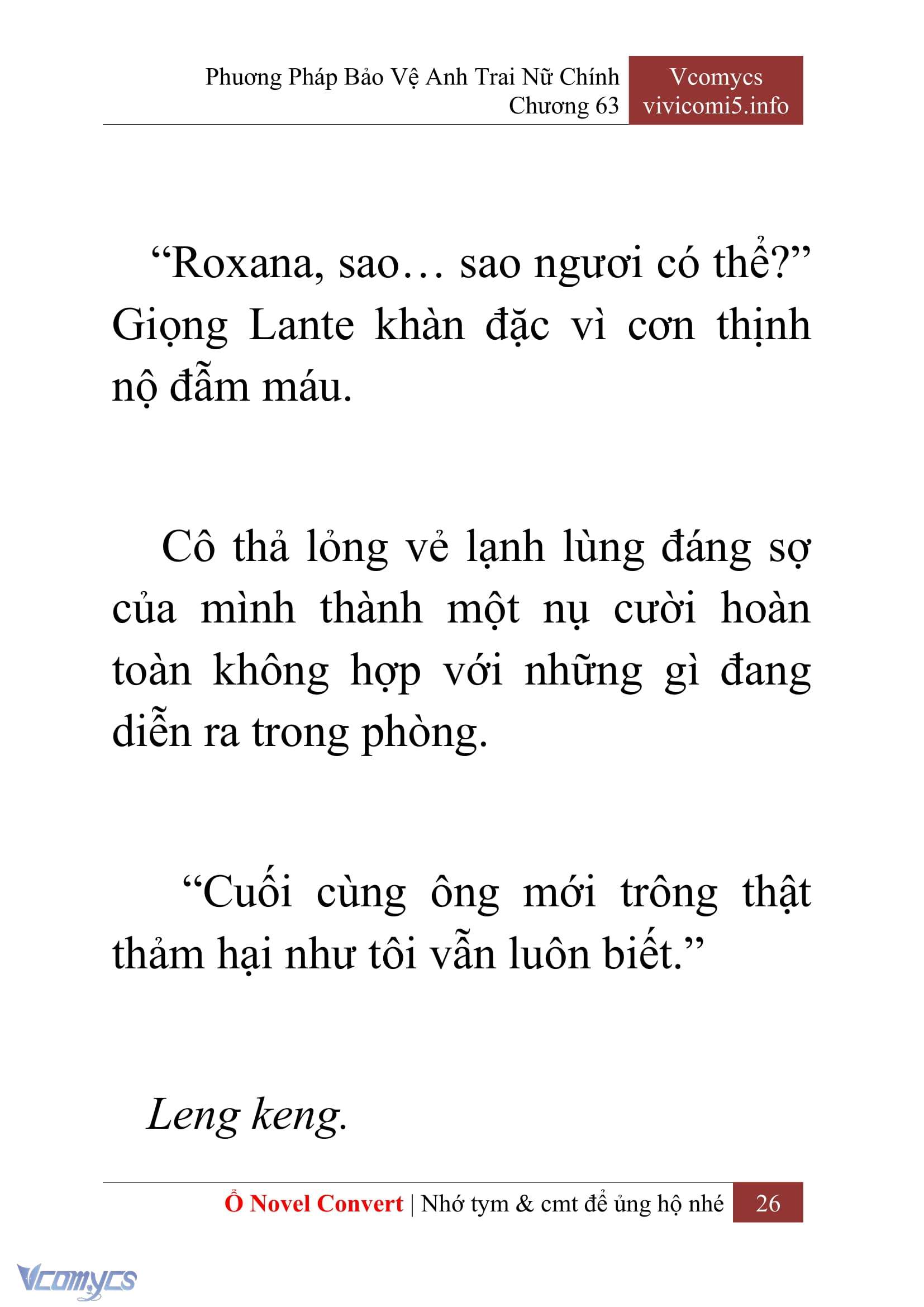 [Novel] Phương Pháp Bảo Vệ Anh Trai Nữ Chính Chap 63 - Trang 2