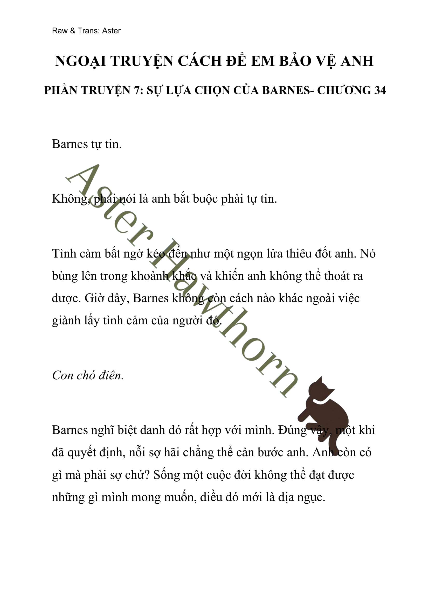 [NOVEL] Ngoại Truyện Cách Để Em Bảo Vệ Anh Chap 34 - Trang 2