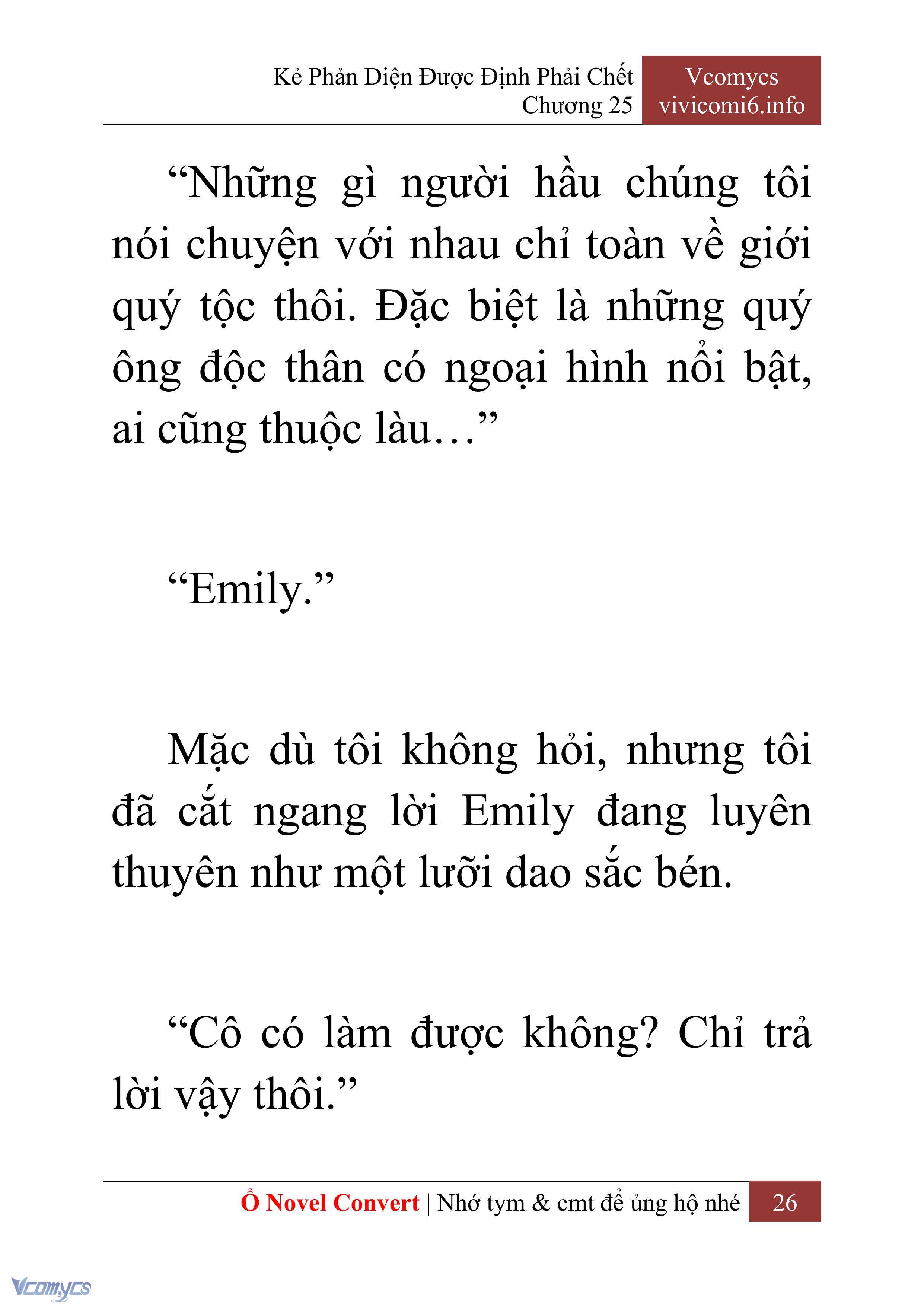 [Novel] Kẻ Phản Diện Được Định Phải Chết Chap 25 - Trang 2