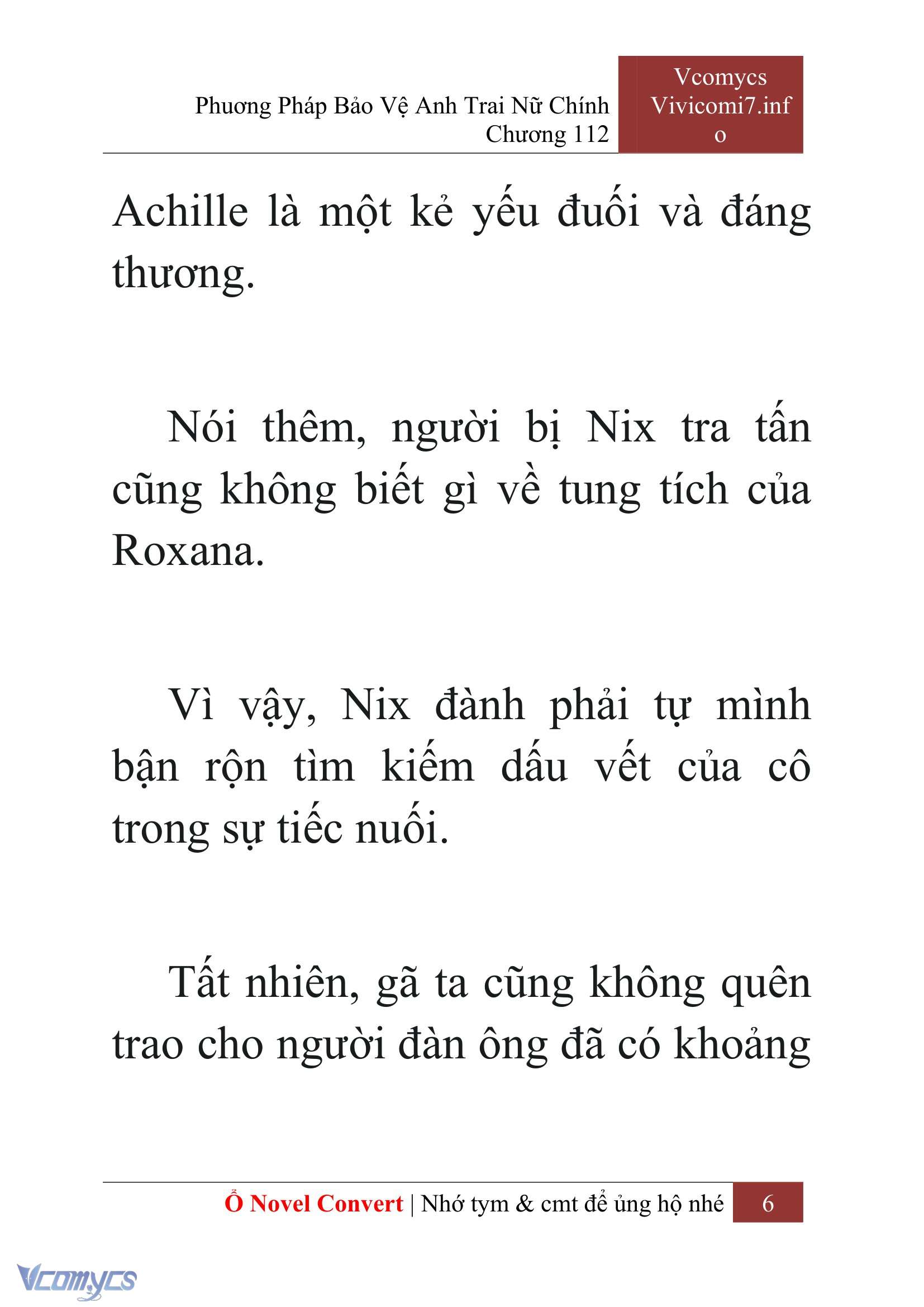 [Novel] Phương Pháp Bảo Vệ Anh Trai Nữ Chính Chap 112 - Trang 2