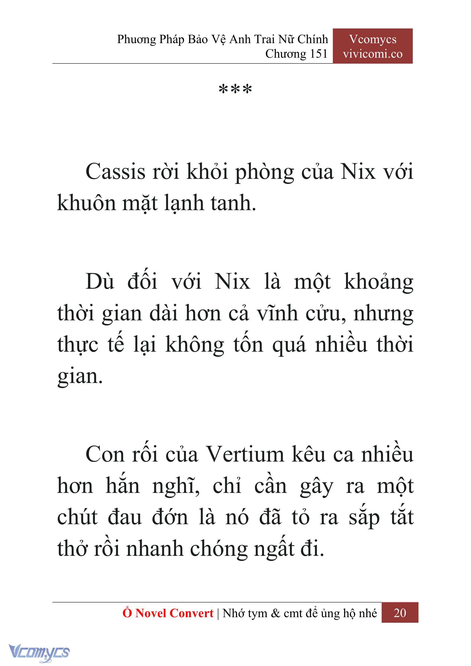 [Novel] Phương Pháp Bảo Vệ Anh Trai Nữ Chính Chap 151 - Trang 2