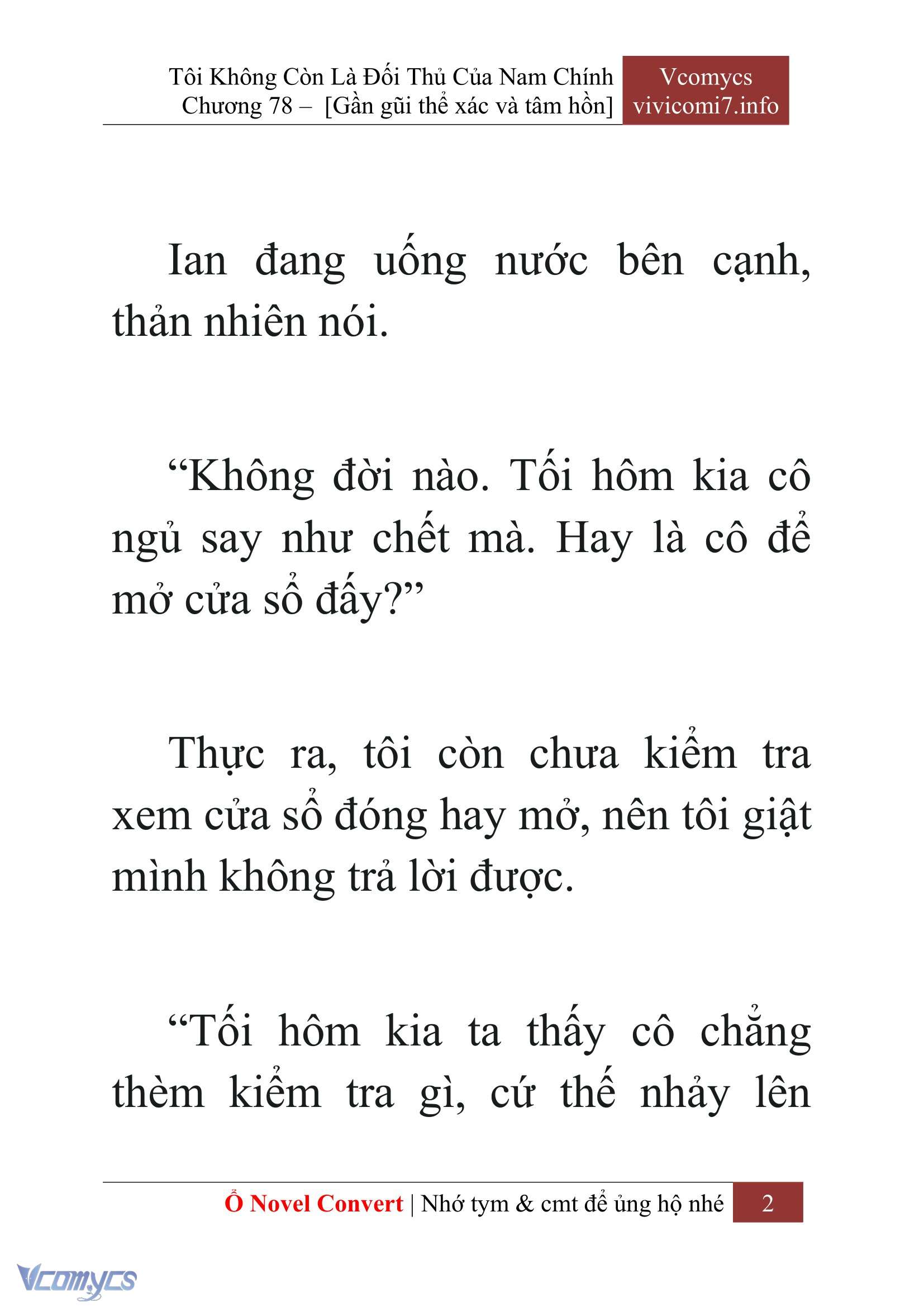 [Novel] Tôi Không Còn Là Đối Thủ Của Nam Chính Chap 78 - Next 