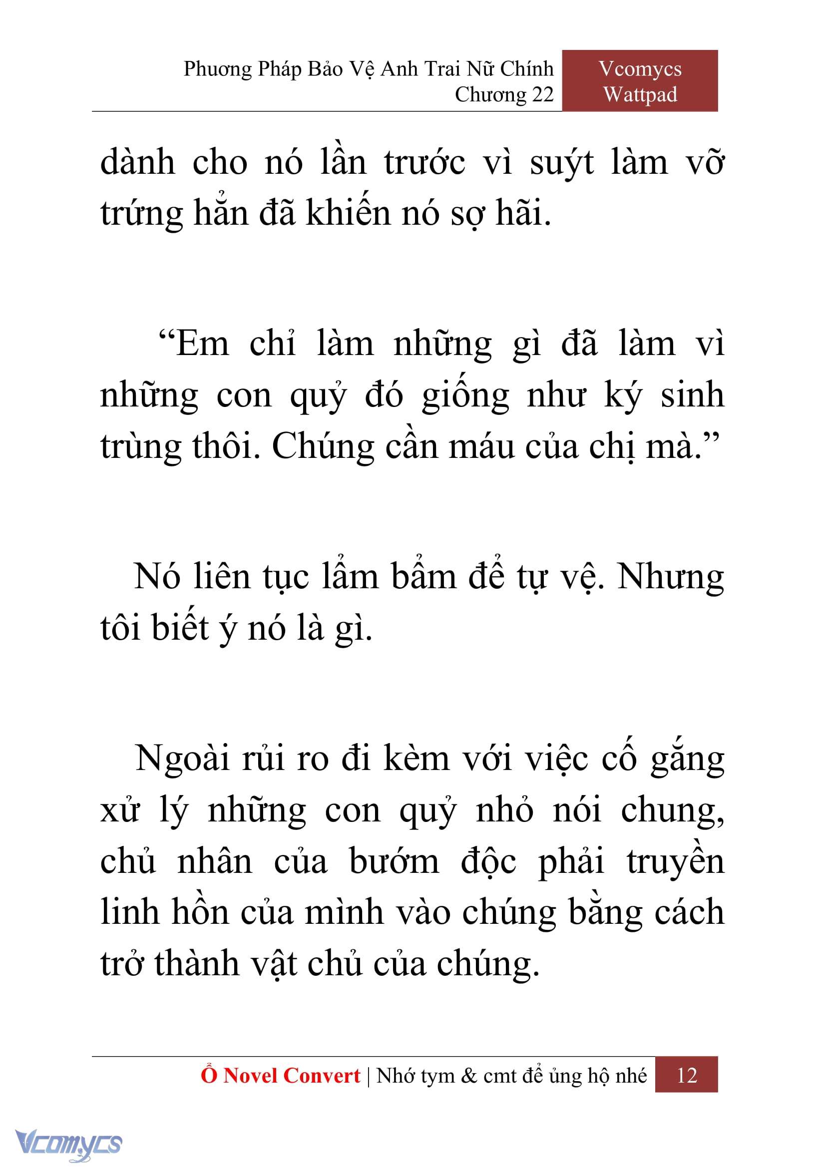 [Novel] Phương Pháp Bảo Vệ Anh Trai Nữ Chính Chap 22 - Trang 2