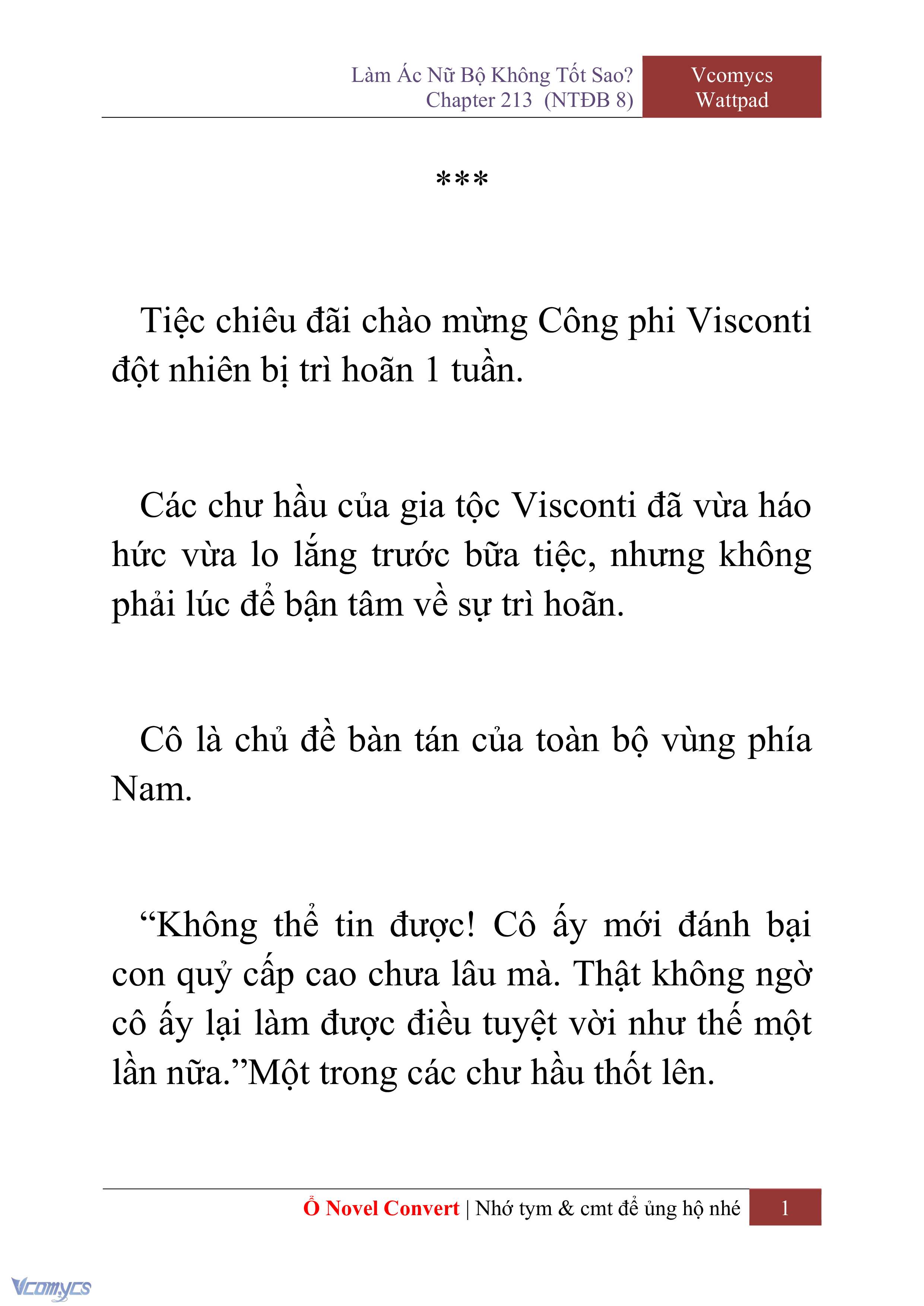 [Novel] Làm Ác Nữ Bộ Không Tốt Sao? Chap 213 - Trang 2