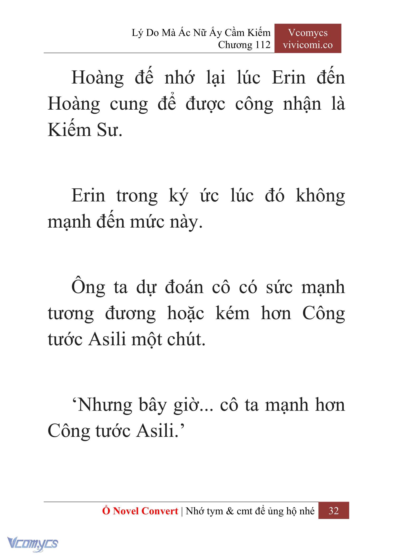 [Novel] Lý Do Mà Ác Nữ Ấy Cầm Kiếm Chap 112 - Trang 2