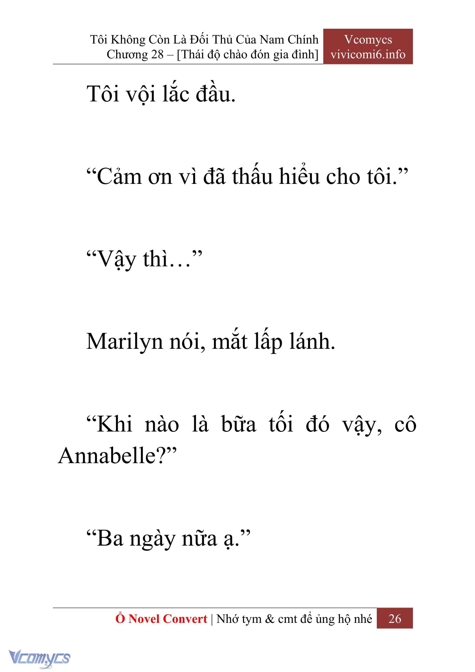 [Novel] Tôi Không Còn Là Đối Thủ Của Nam Chính Chap 28 - Trang 2