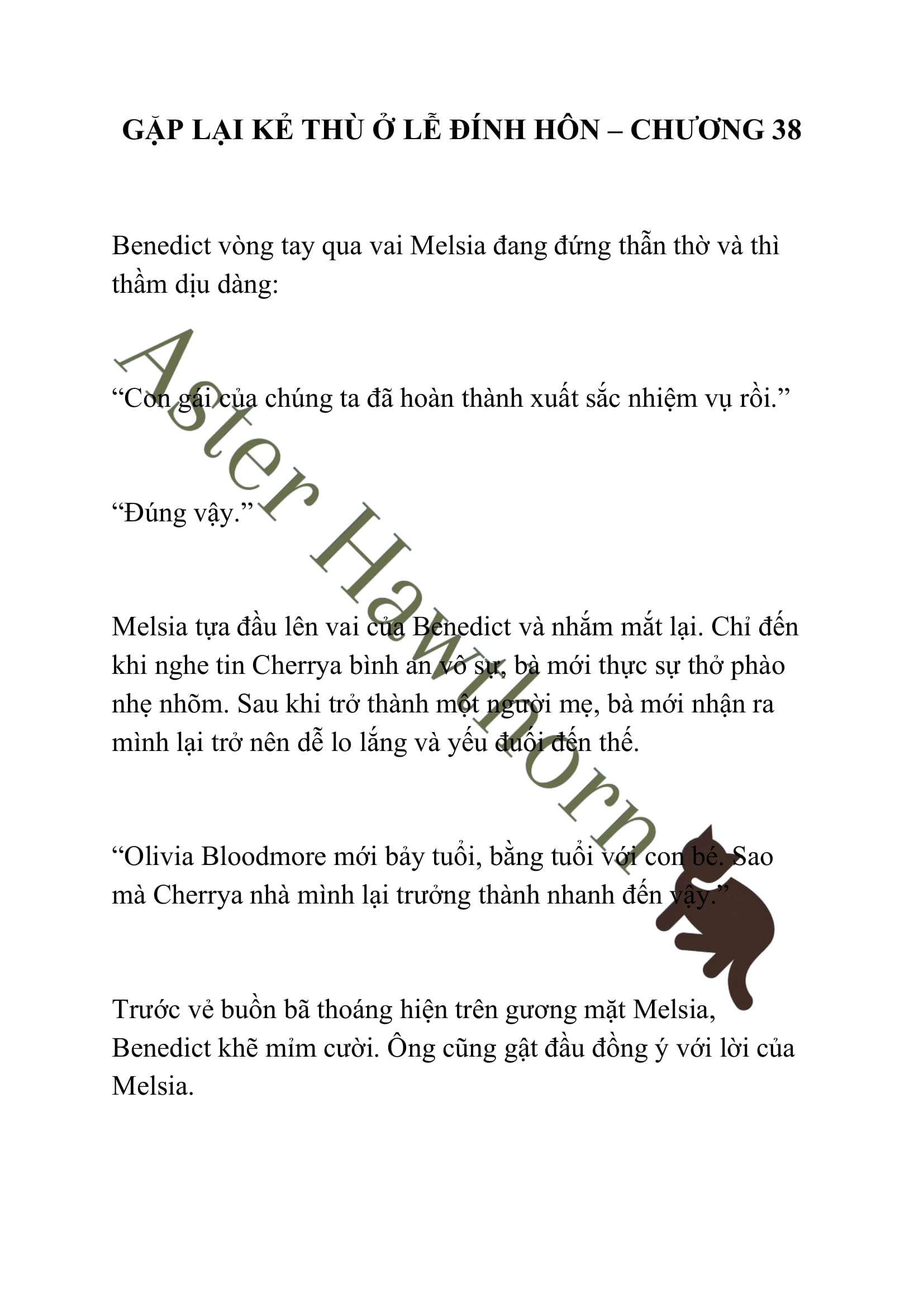 [NOVEL] Gặp Lại Kẻ Thù Ở Lễ Đính Hôn Chap 38 - Trang 2