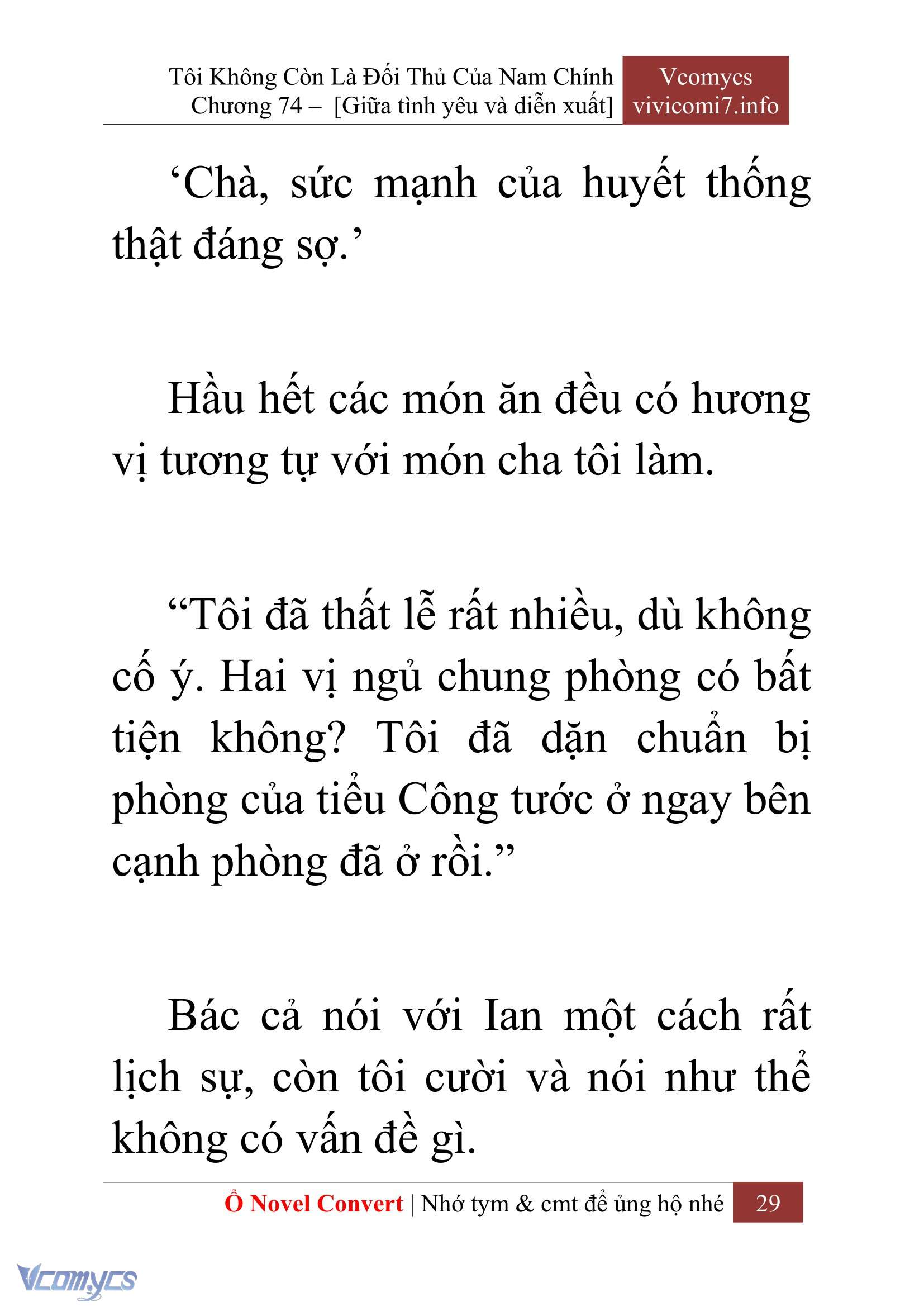 [Novel] Tôi Không Còn Là Đối Thủ Của Nam Chính Chap 74 - Trang 2