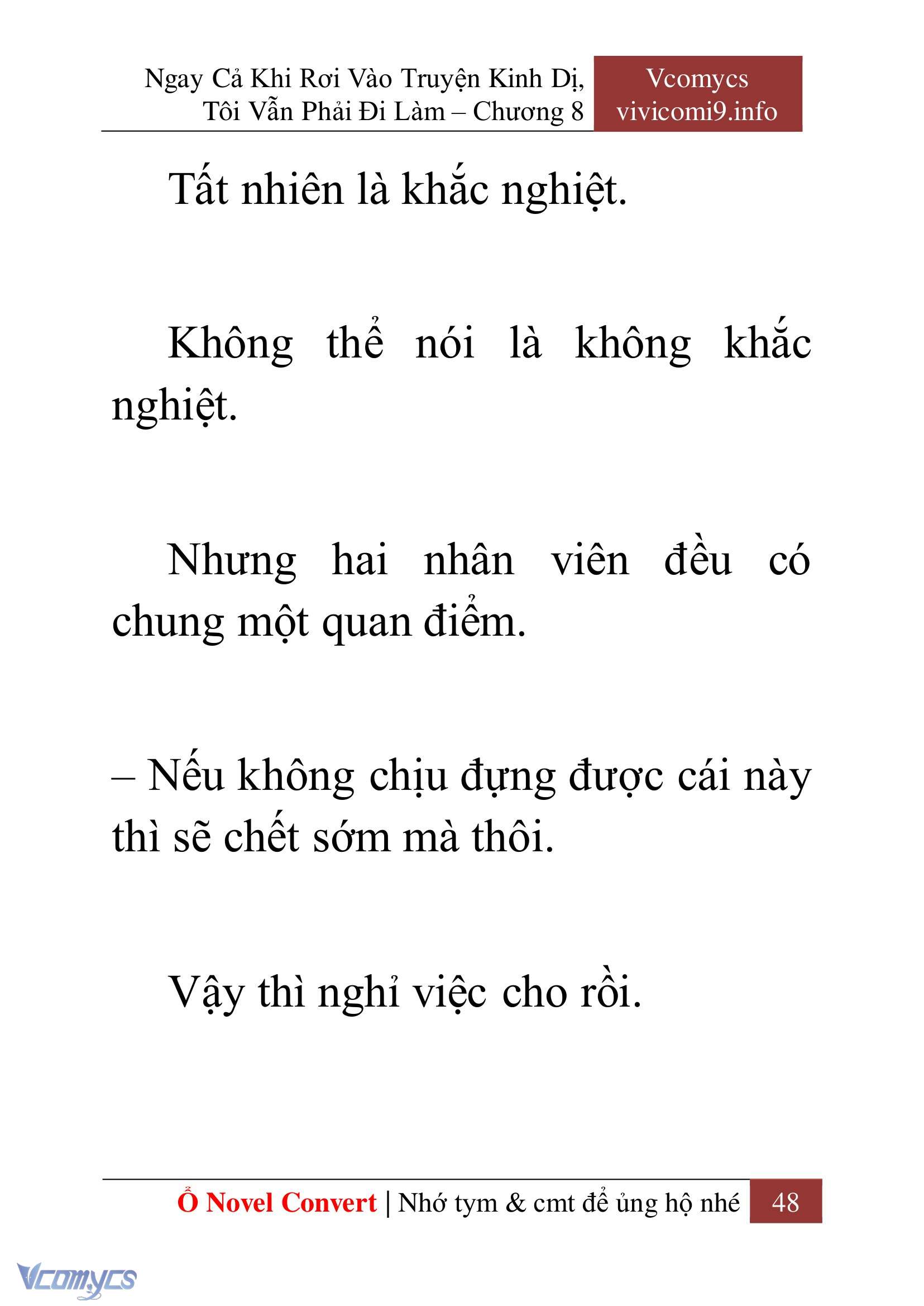 [Novel] Ngay Cả Khi Rơi Vào Truyện Kinh Dị, Tôi Vẫn Phải Đi Làm Chap 8 - Trang 2