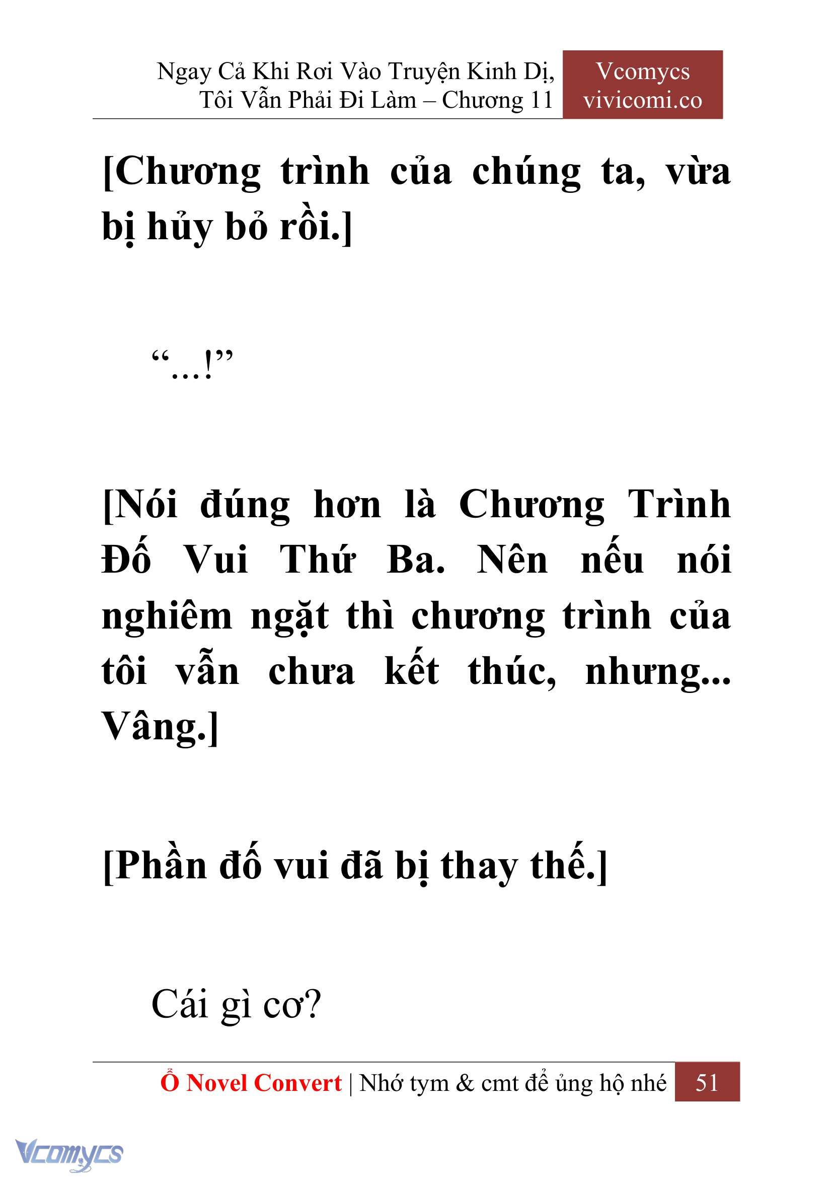 [Novel] Ngay Cả Khi Rơi Vào Truyện Kinh Dị, Tôi Vẫn Phải Đi Làm Chap 11 - Next 