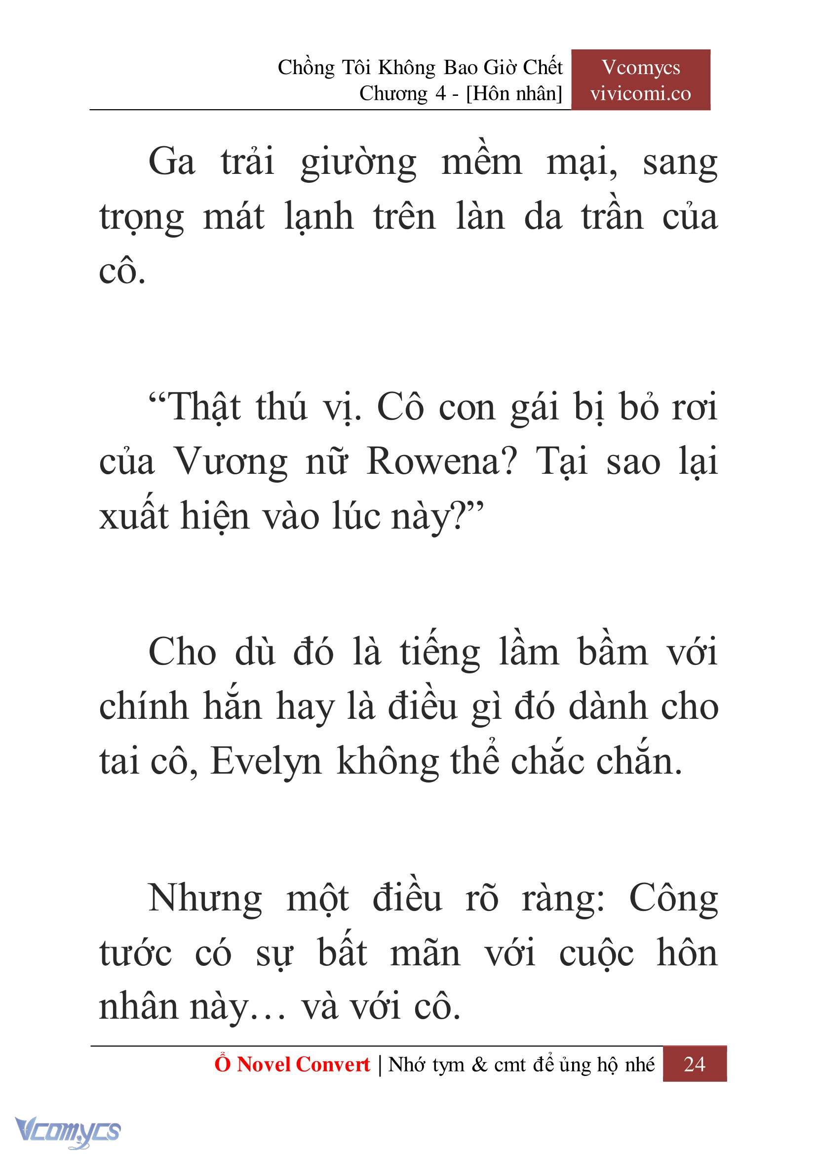 [Novel] Chồng Tôi Không Bao Giờ Chết Chap 4 - Trang 2